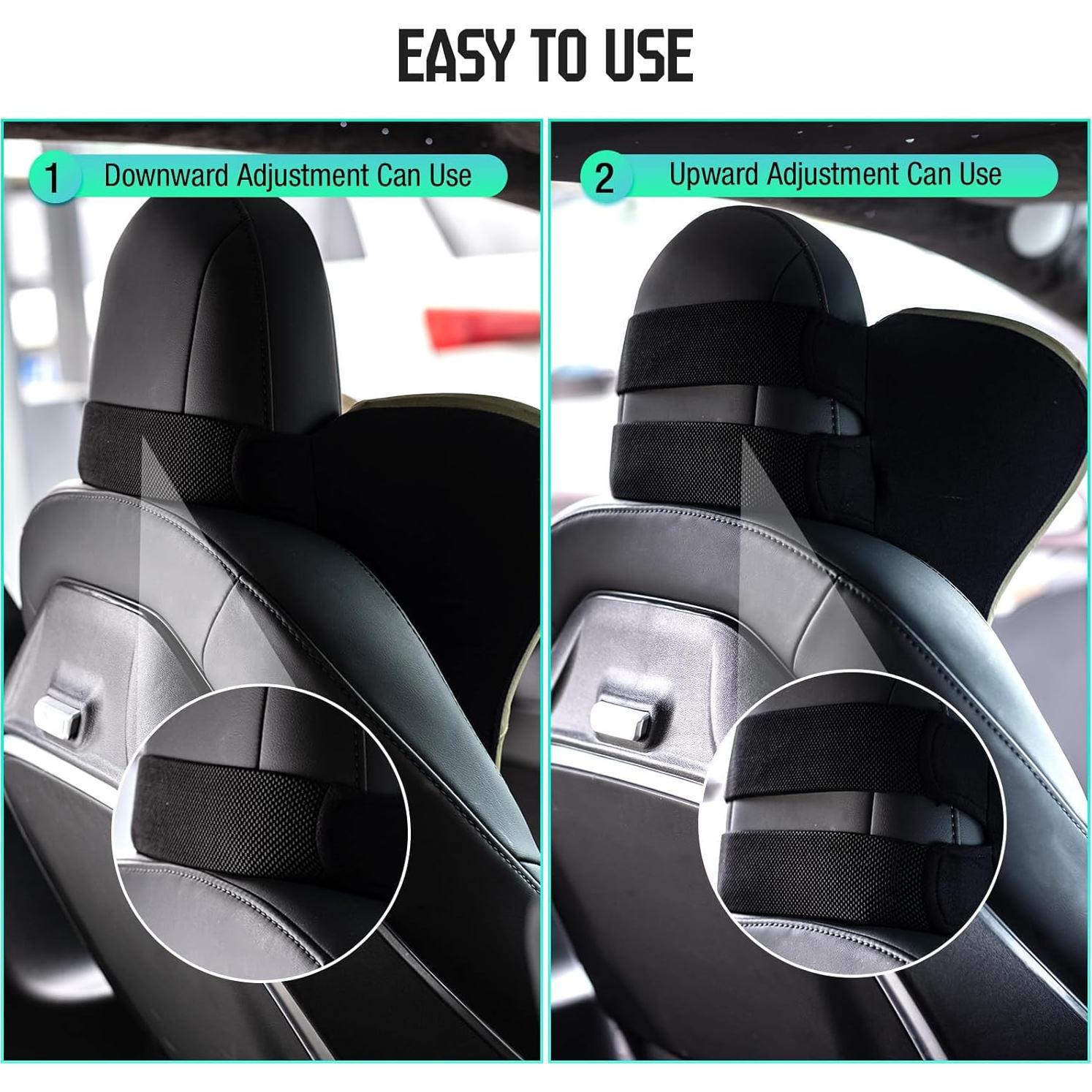 Almohada de Cuello TKLoop Espuma Viscoelástica Ajustable - Negro