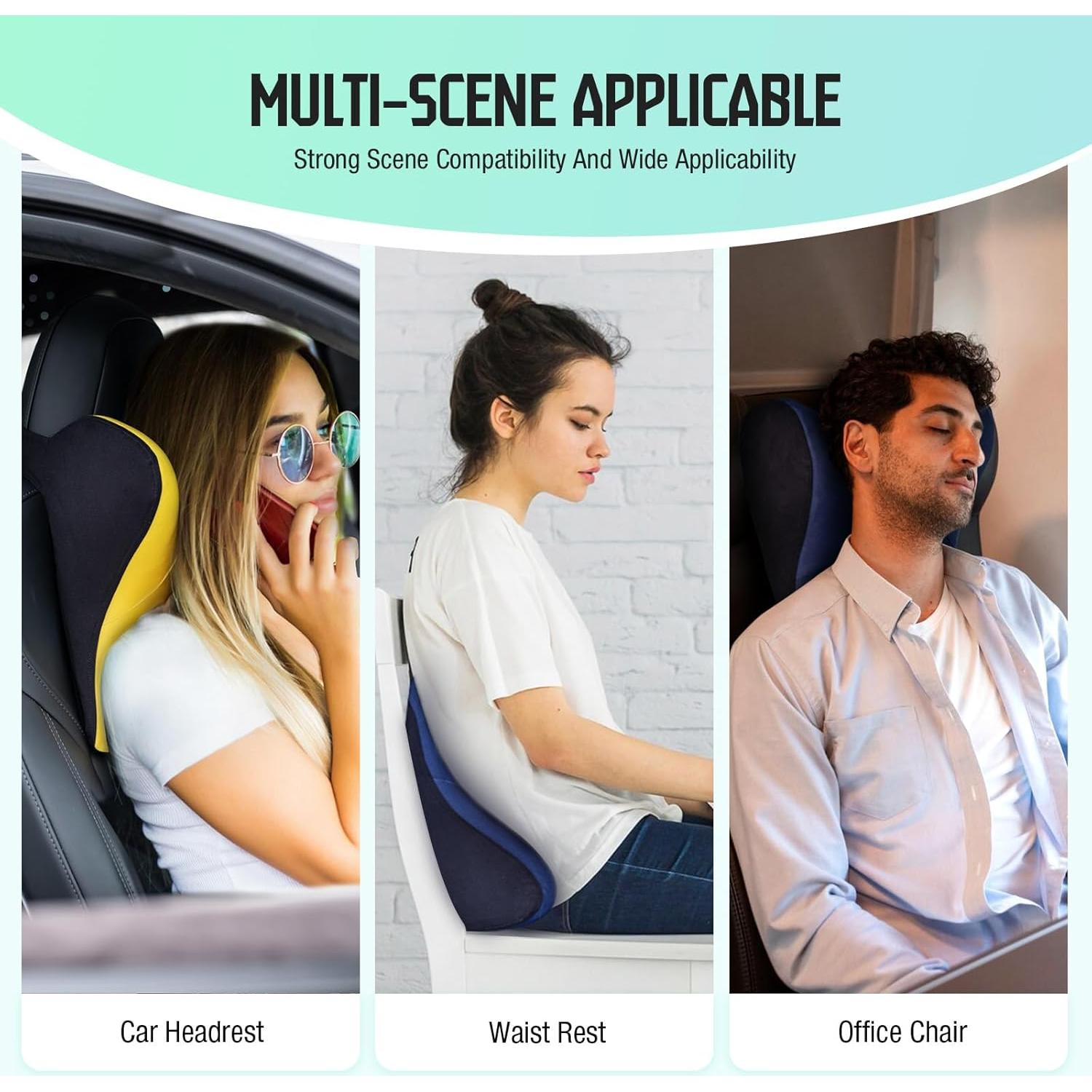 Almohada de Cuello TKLoop Espuma Viscoelástica Ajustable - Negro