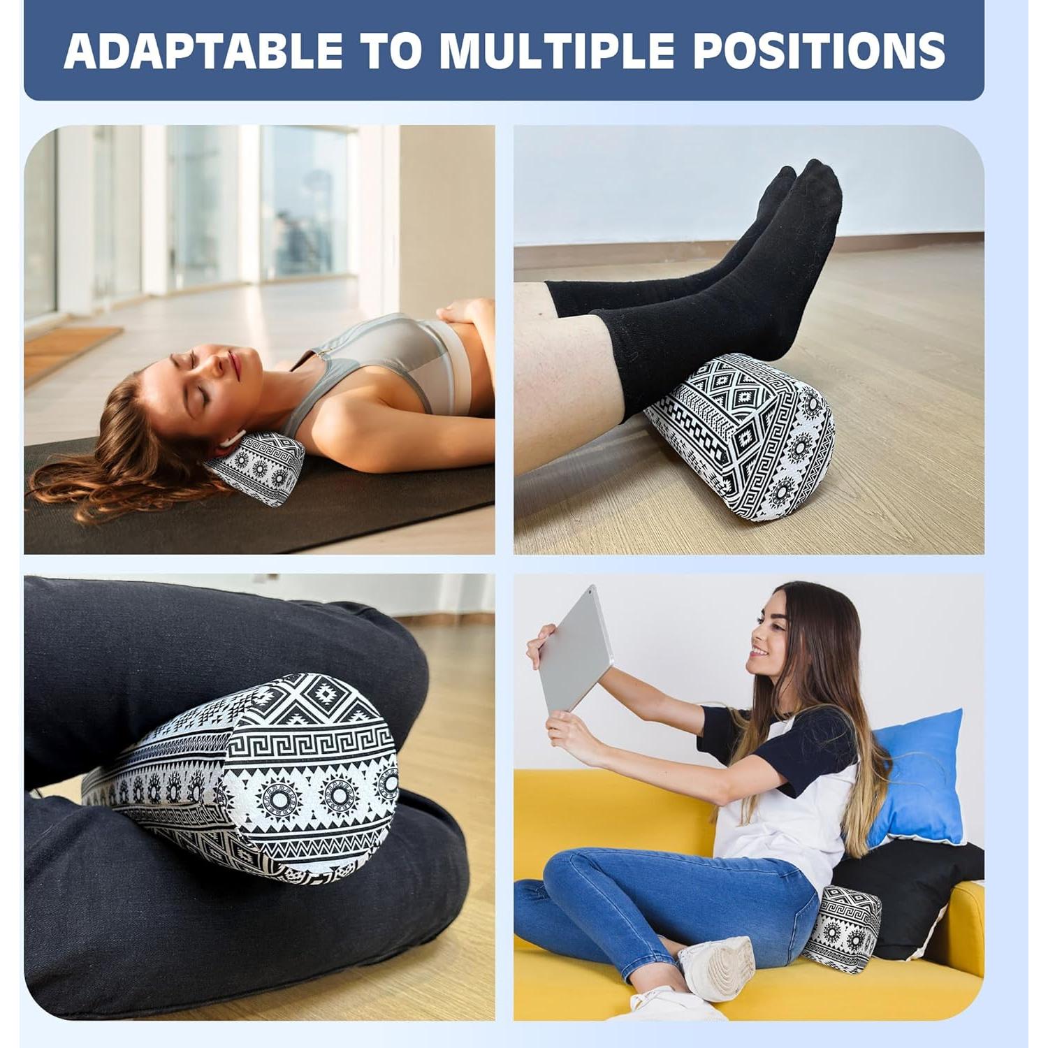 Almohada de Rollo Ergonómica wxmbdzq para Cuello y Espalda