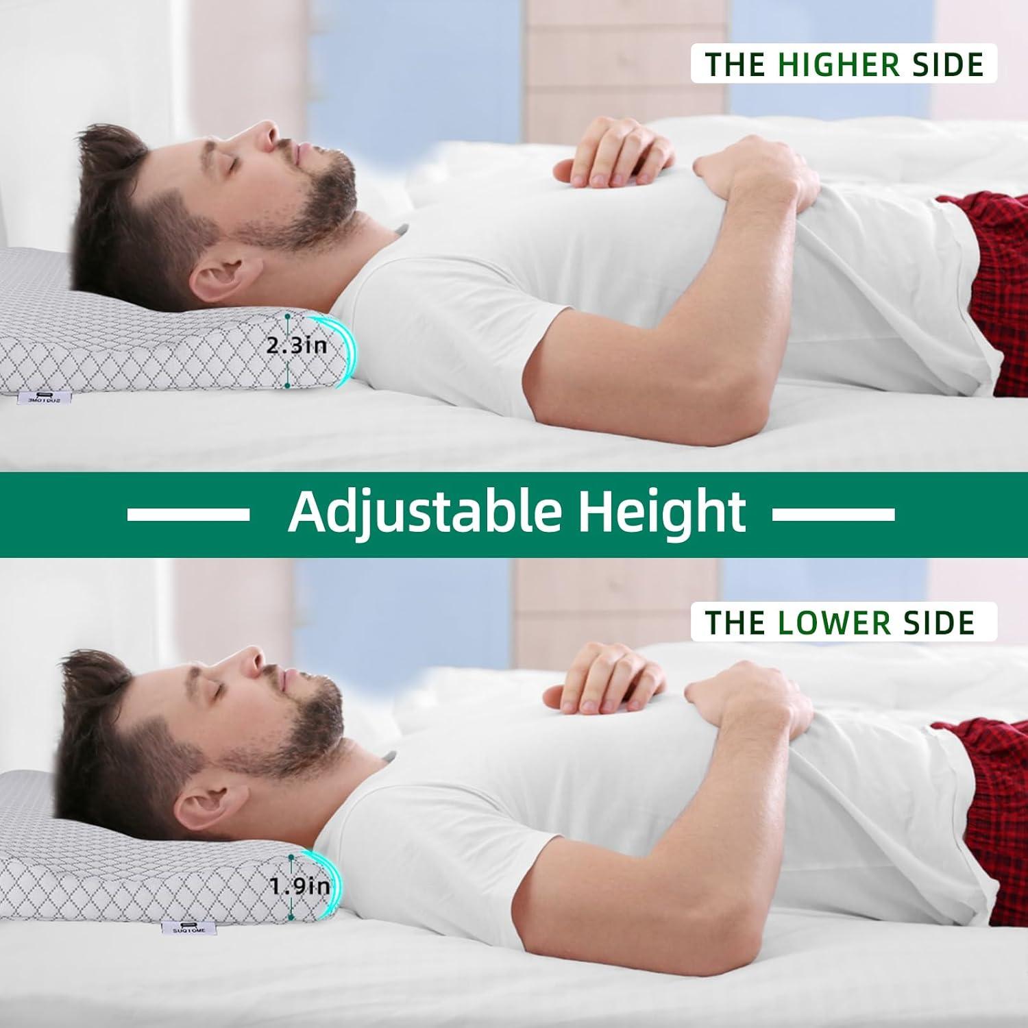 Almohada delgada SUQ I OME Espuma Viscoelástica 60x35 cm