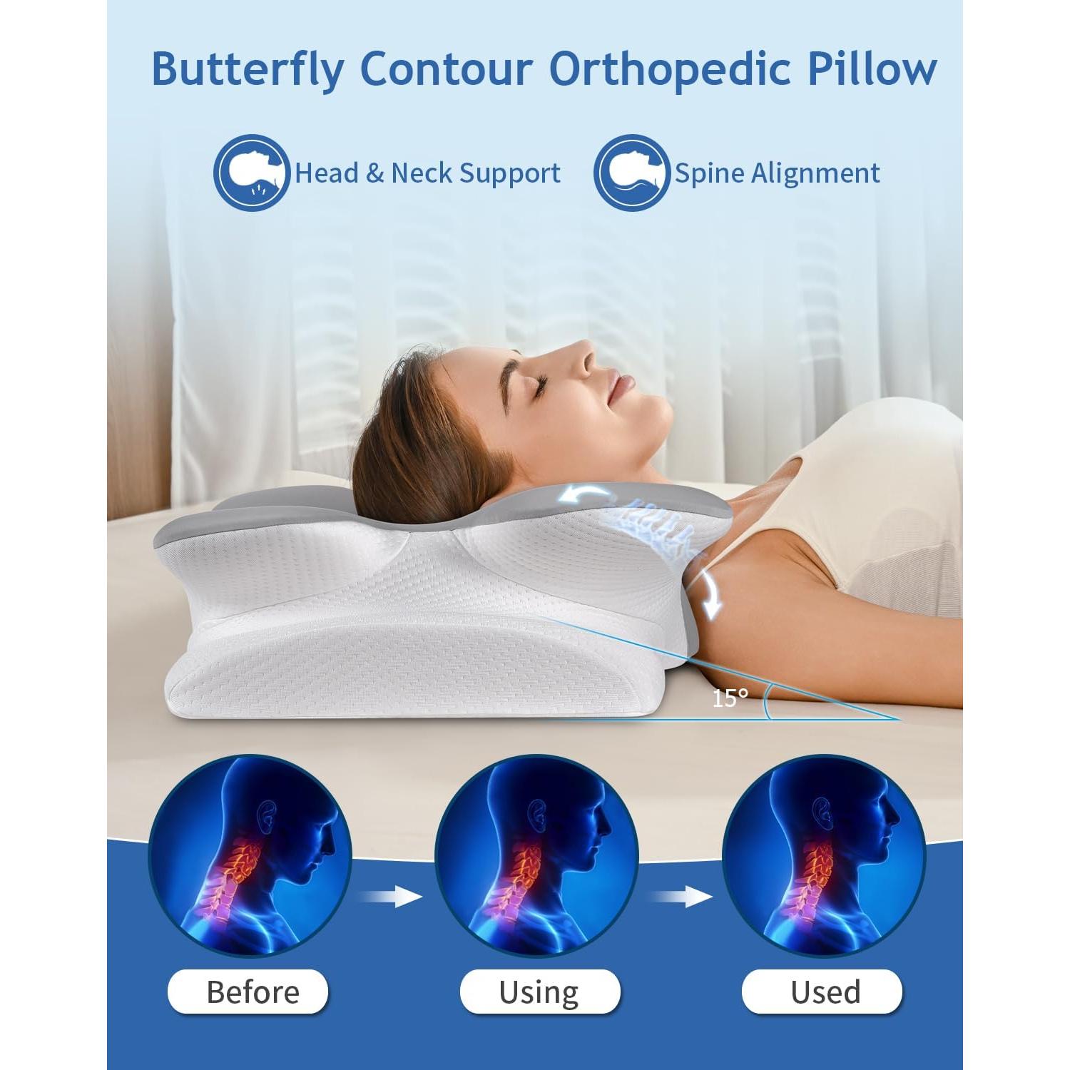 Almohada Cervical Besyodo Ortopédica Espuma Memoria Refrigerante