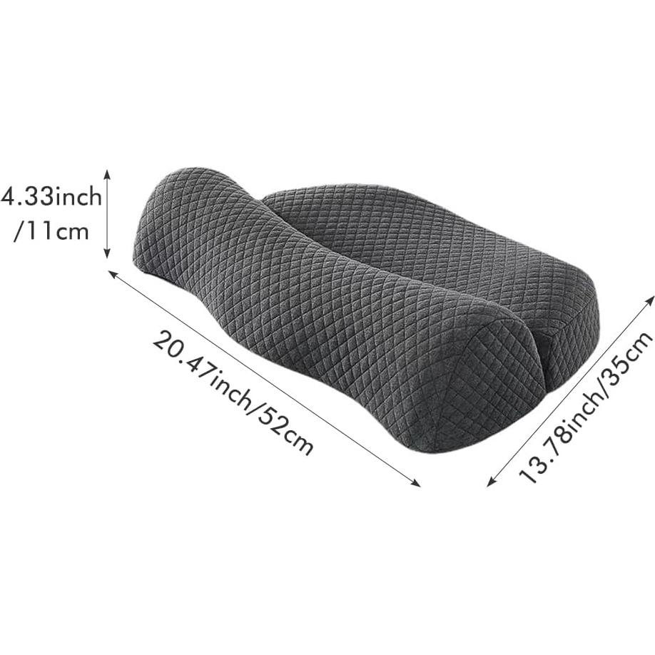 Almohada Cervical PUXING Espuma de Memoria 52x35x11cm Gris