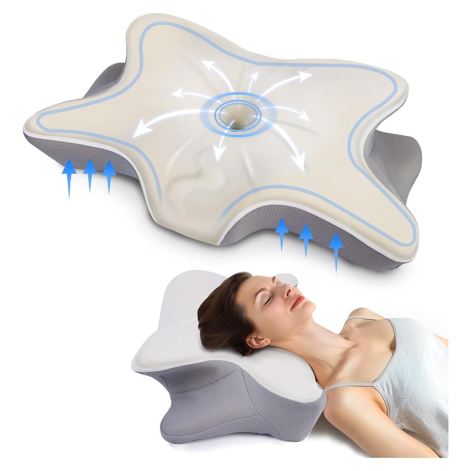 Almohada Cervical Ergonómica Monoledis Espuma Viscoelástica