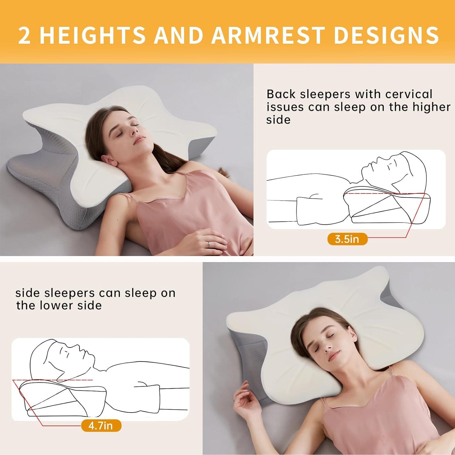 Almohada Cervical Ergonómica Monoledis Espuma Viscoelástica