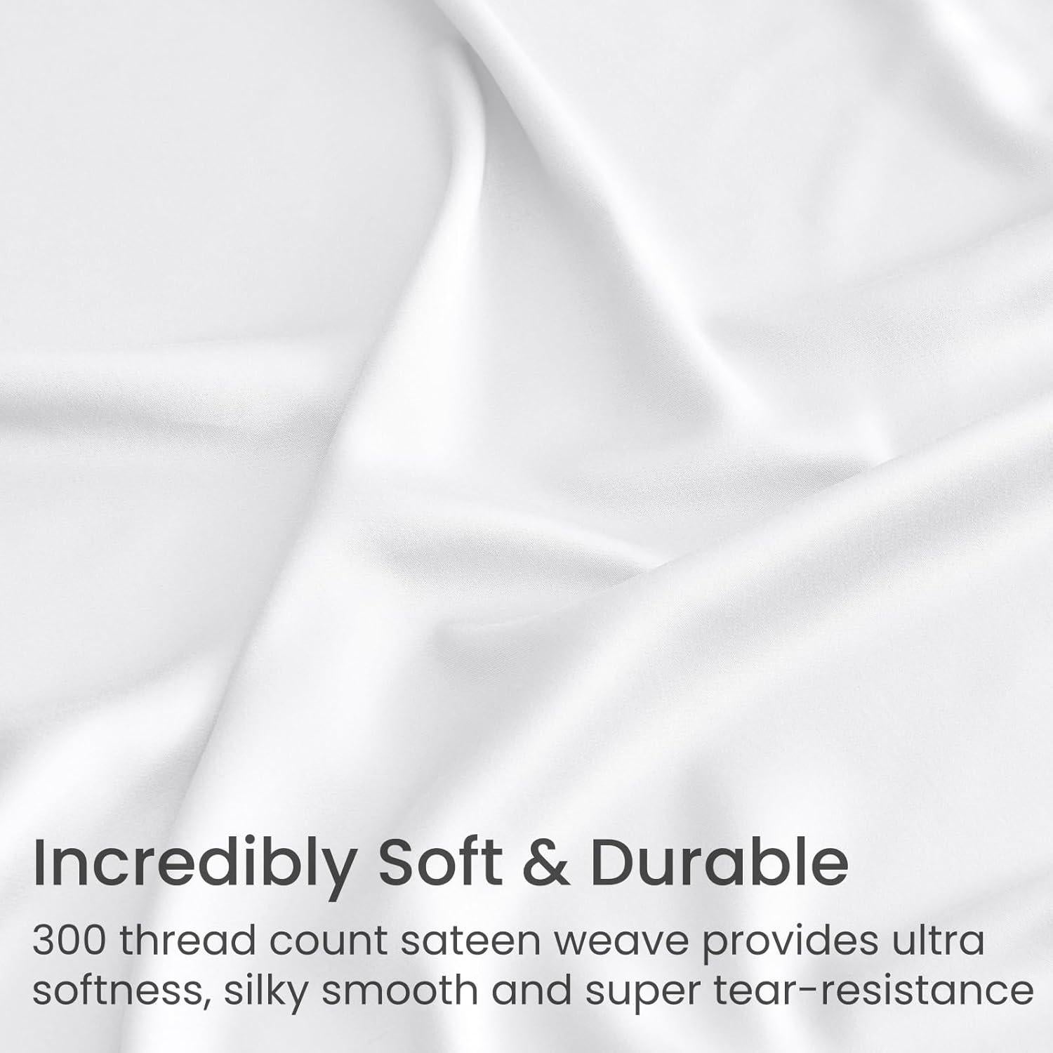 Sábana Ajustable Reina GOKOTTA 100% Rayón Bambú 300 Hilos