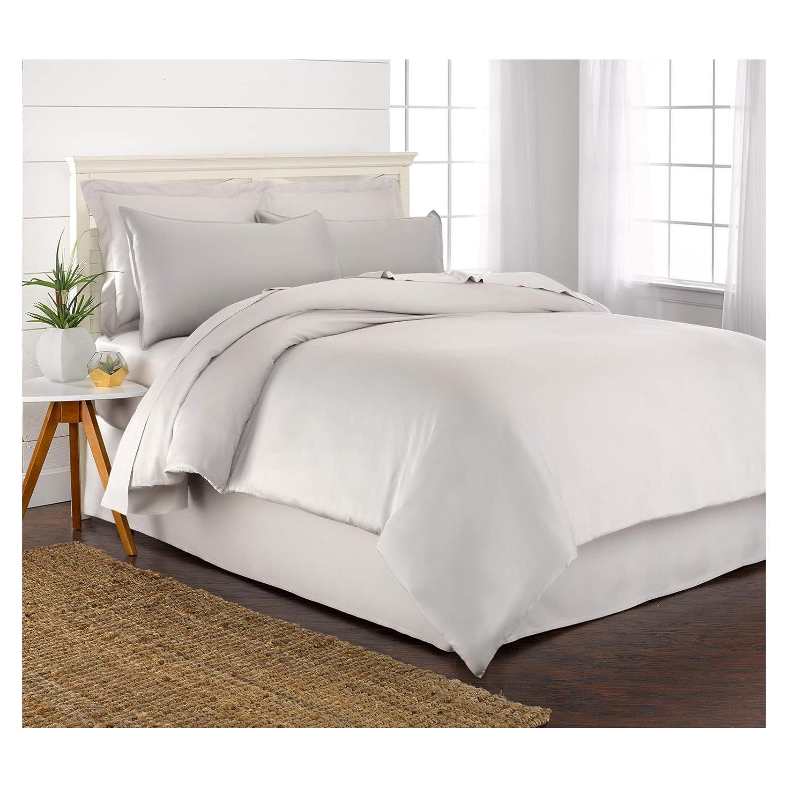 Juego de Fundas de Edredón Queen Pure Bamboo 3 Piezas 100% Viscosa