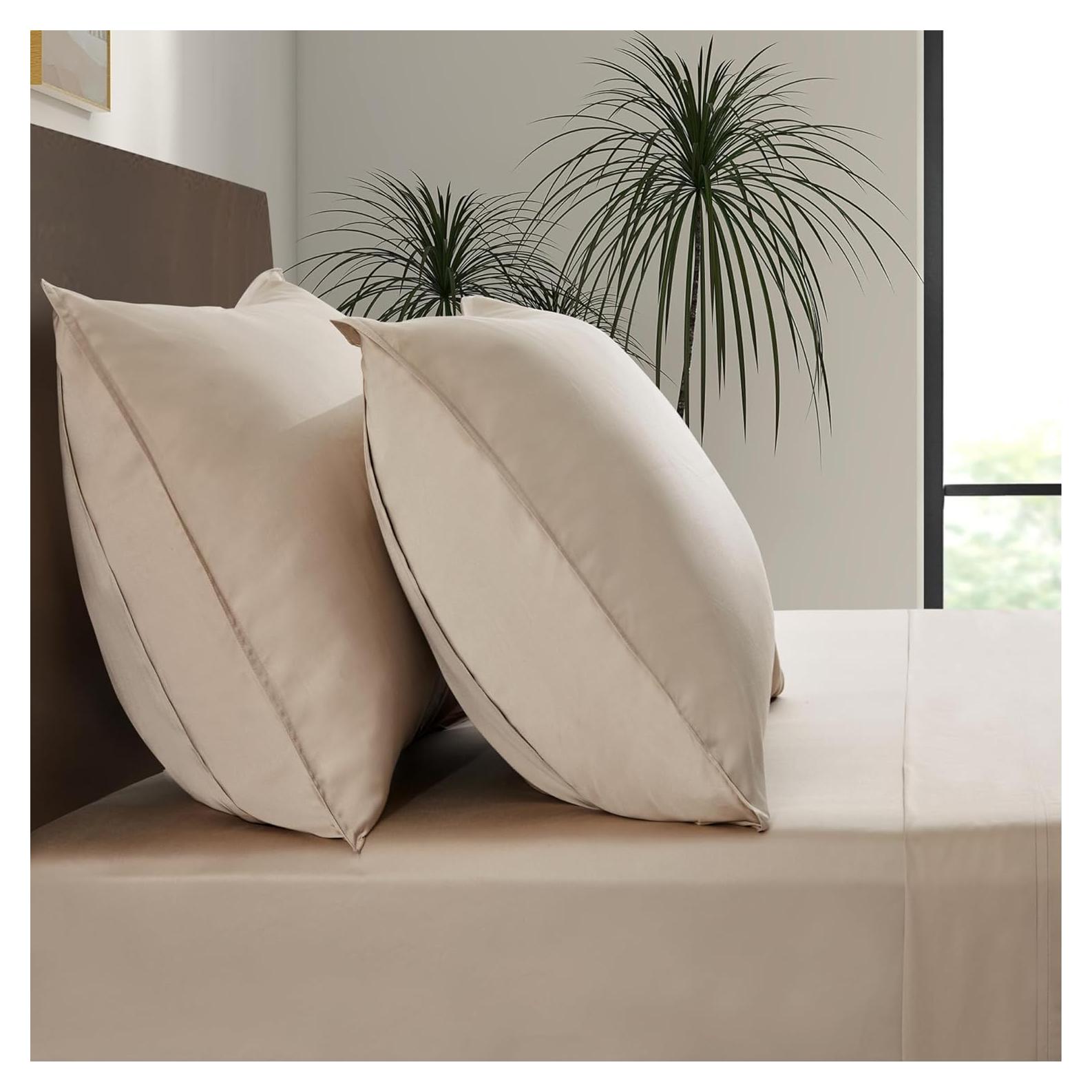 Juego de Fundas de Almohada Reina Luxury Bamboo Market 100% Viscosa