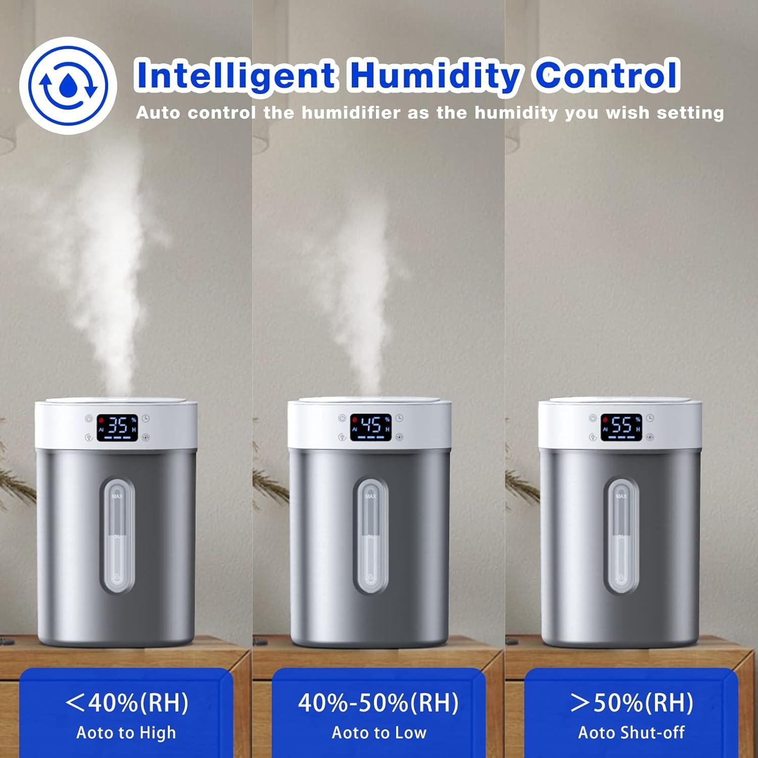 Humidificador ultrasónico 4L Admettre con tanque de acero inoxidable