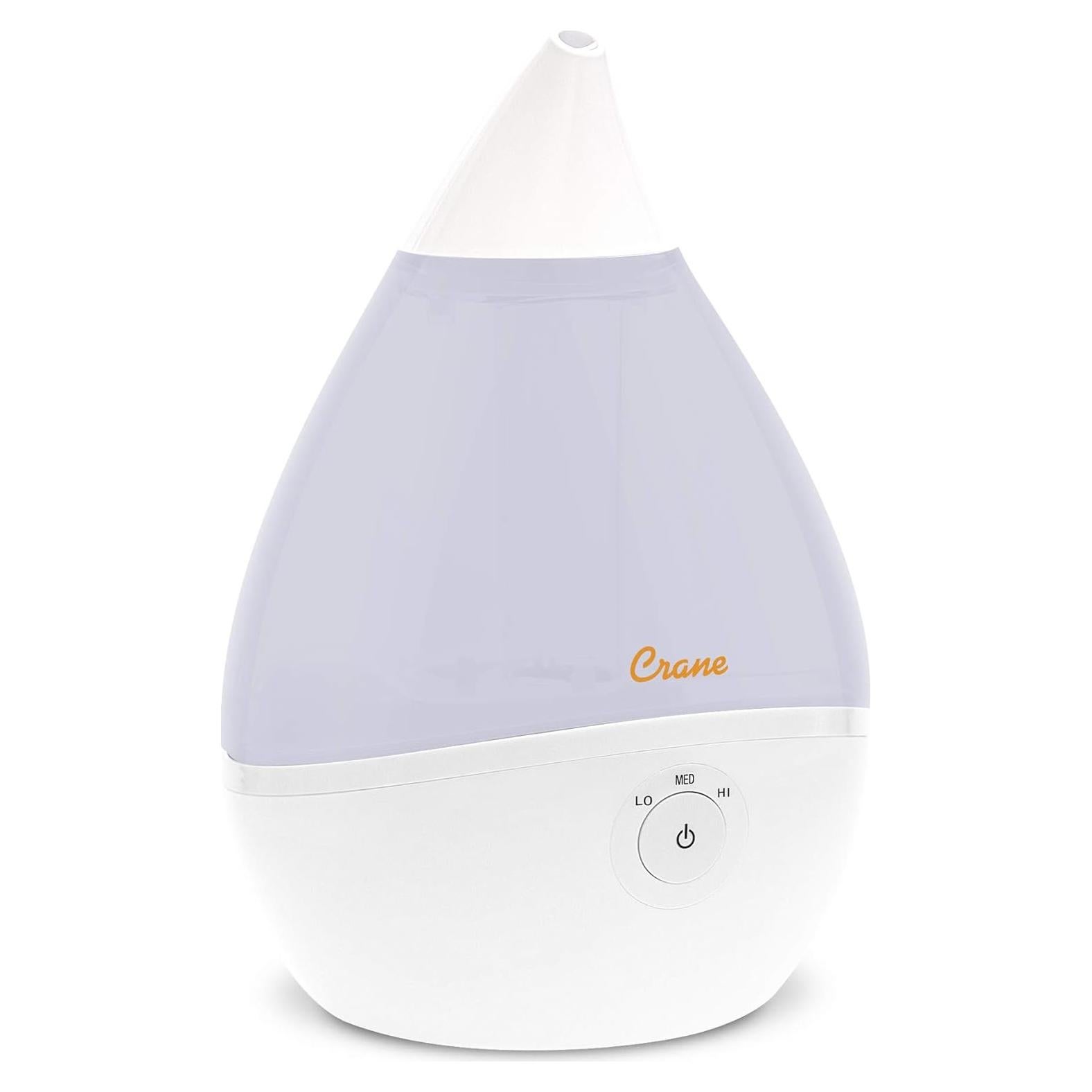 Humidificador Ultrasónico Gota Crane 1.89L Niebla Fría Blanco