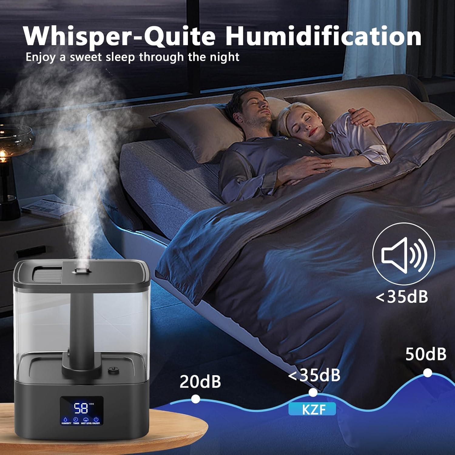 Humidificador Ultrasonido KZF 520 2.2L Silencioso para Dormitorio