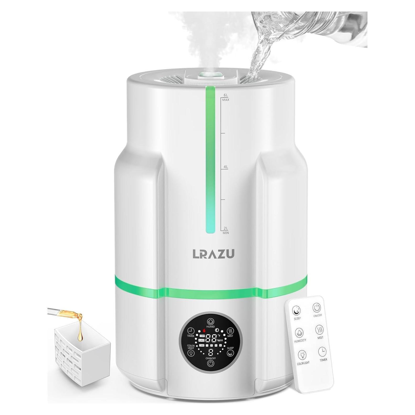 Humidificador Ultrasonico LRAZU HQ-JS2501 6L Control Remoto