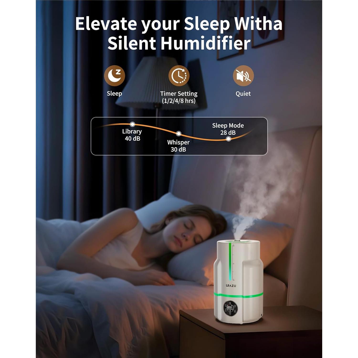 Humidificador Ultrasonico LRAZU HQ-JS2501 6L Control Remoto