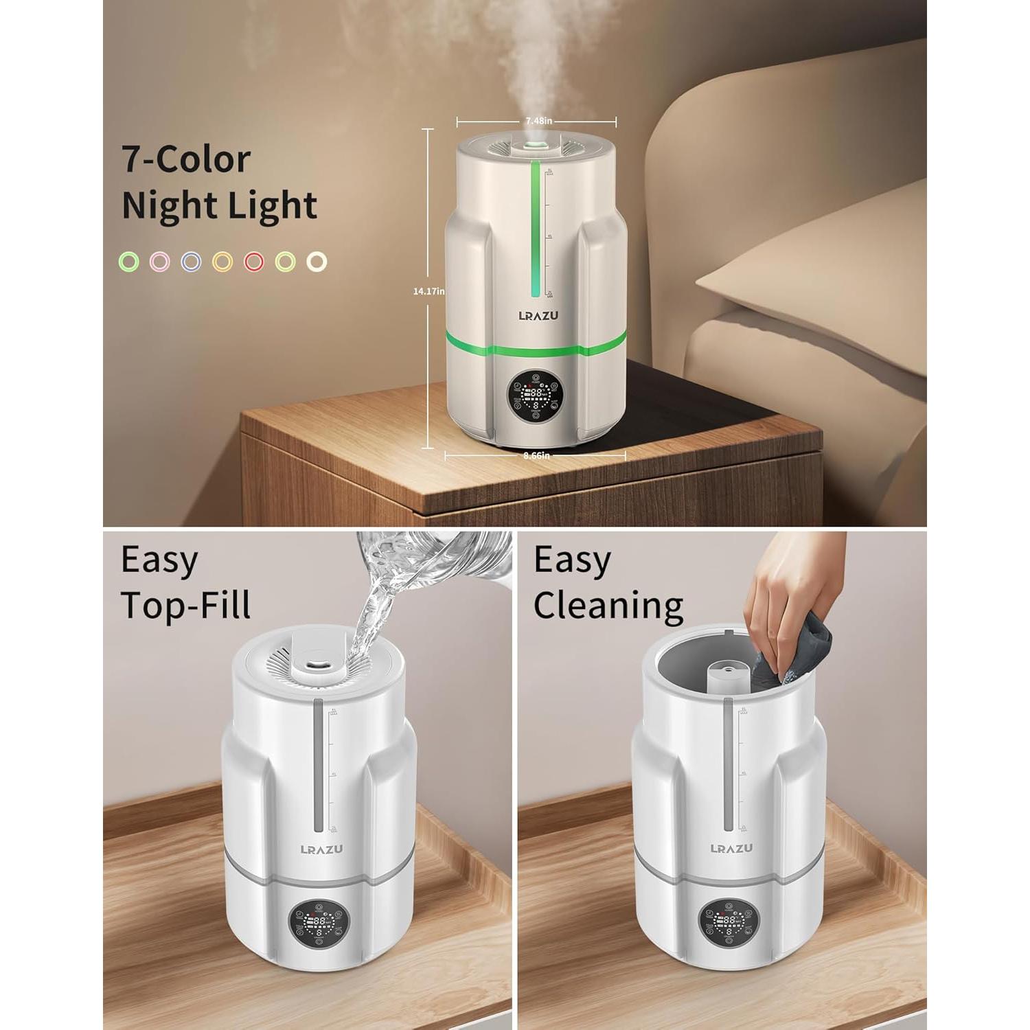 Humidificador Ultrasonico LRAZU HQ-JS2501 6L Control Remoto