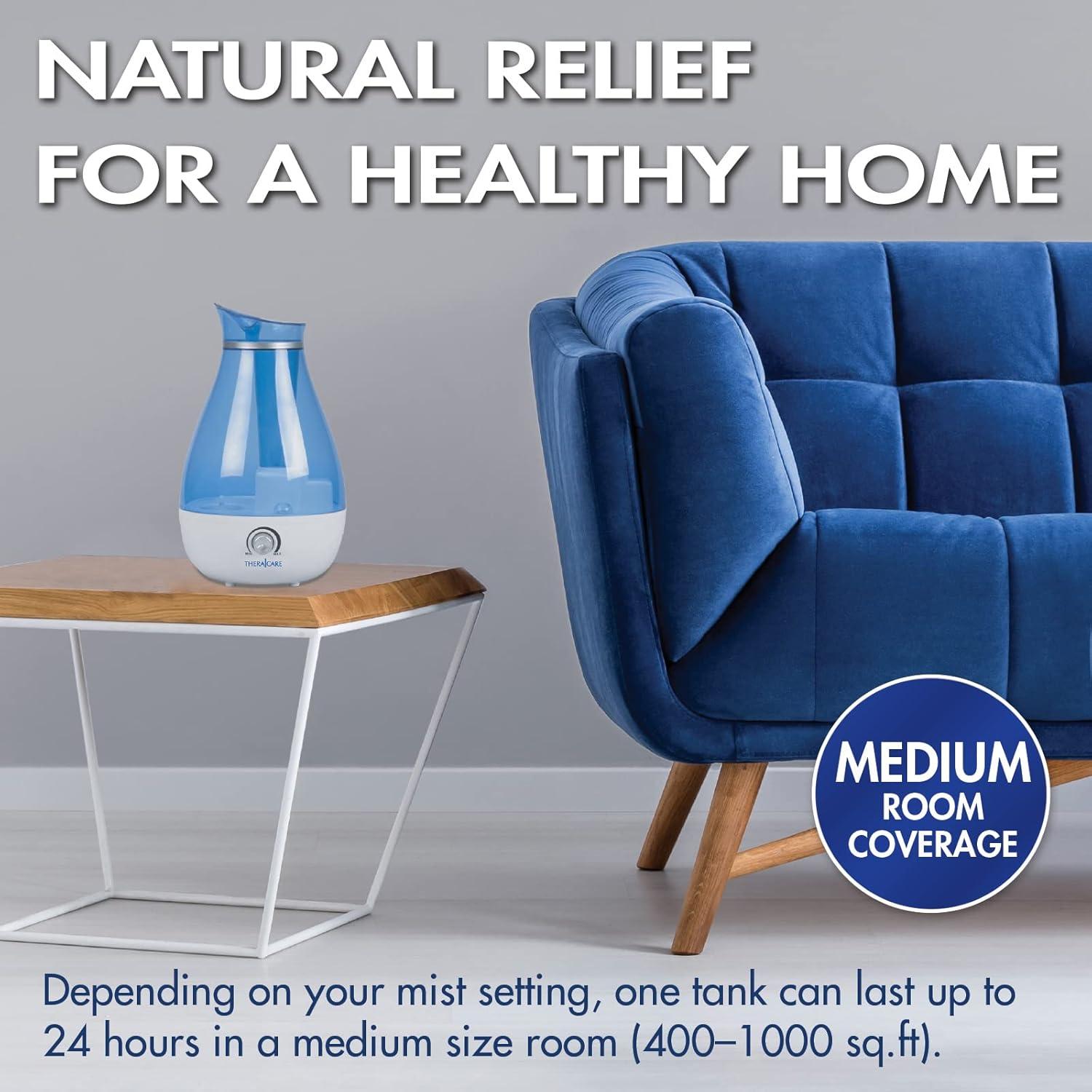 Humidificador Ultrasonico HealthWise 2.6L Niebla Fría Sin Filtro