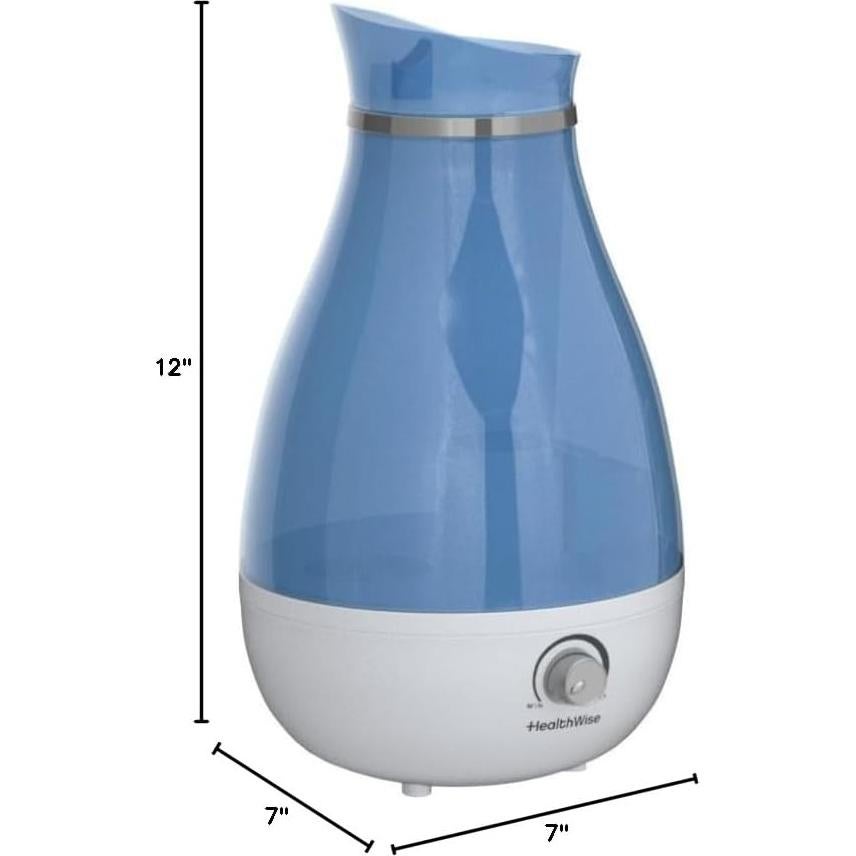 Humidificador Ultrasonico HealthWise 2.6L Niebla Fría Sin Filtro