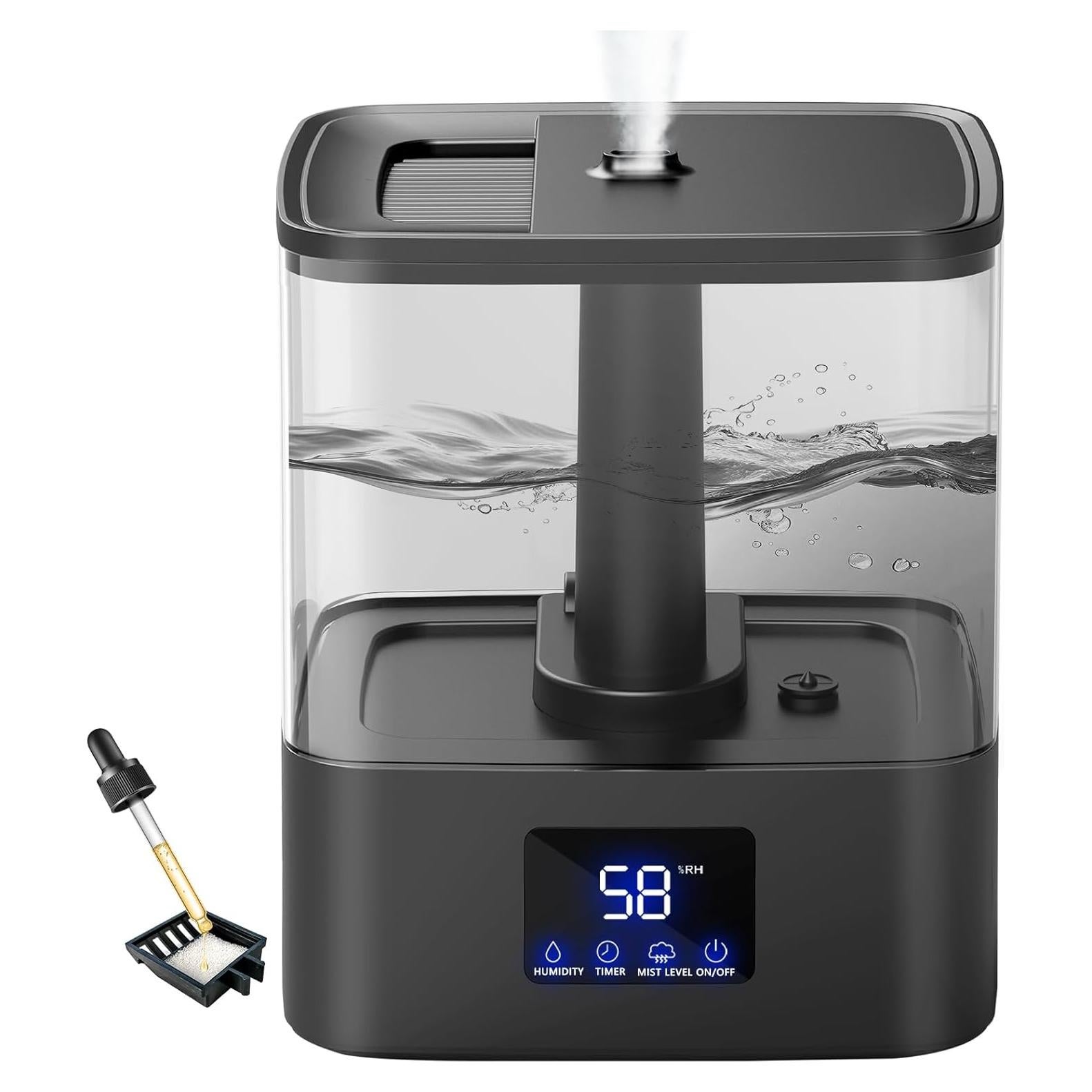 Humidificador KZF 6L Ultrasonido con Pantalla Digital y Aromaterapia