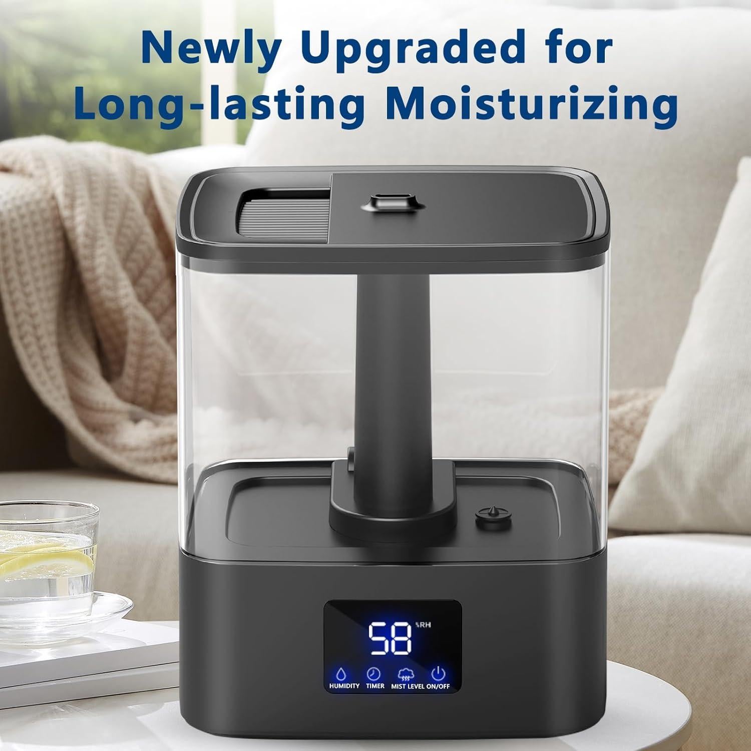 Humidificador KZF 6L Ultrasonido con Pantalla Digital y Aromaterapia