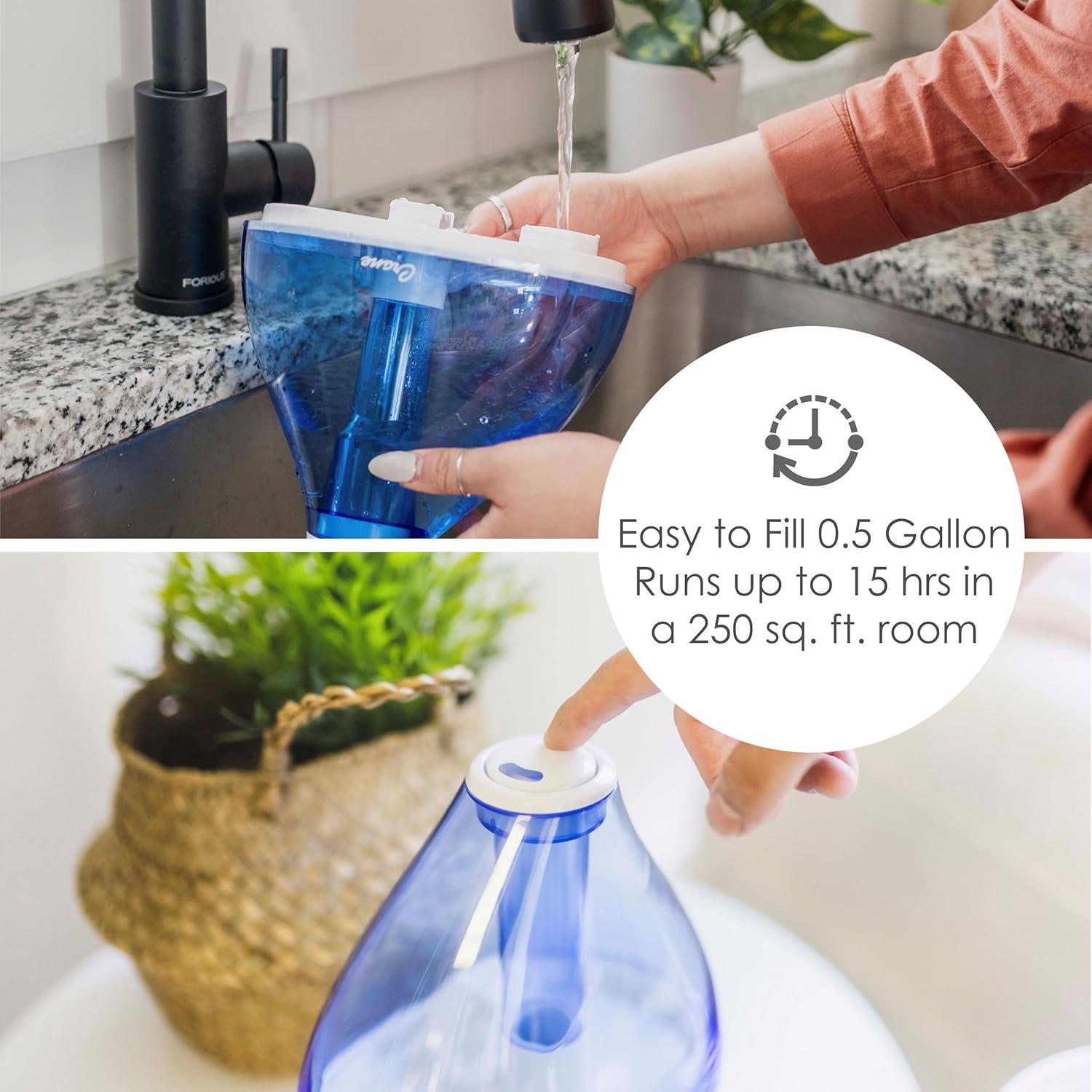 Humidificador Ultrasonico Crane 1.5L Niebla Fría Silencioso