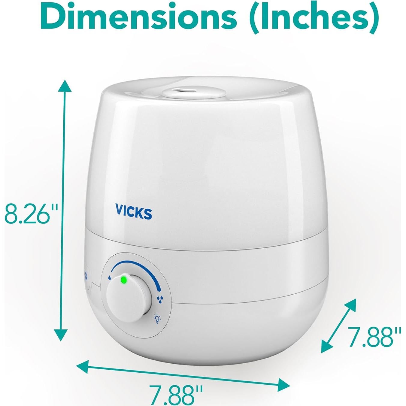 Humidificador Ultrasonico Vicks VUL530 Niebla Fría 1.74kg