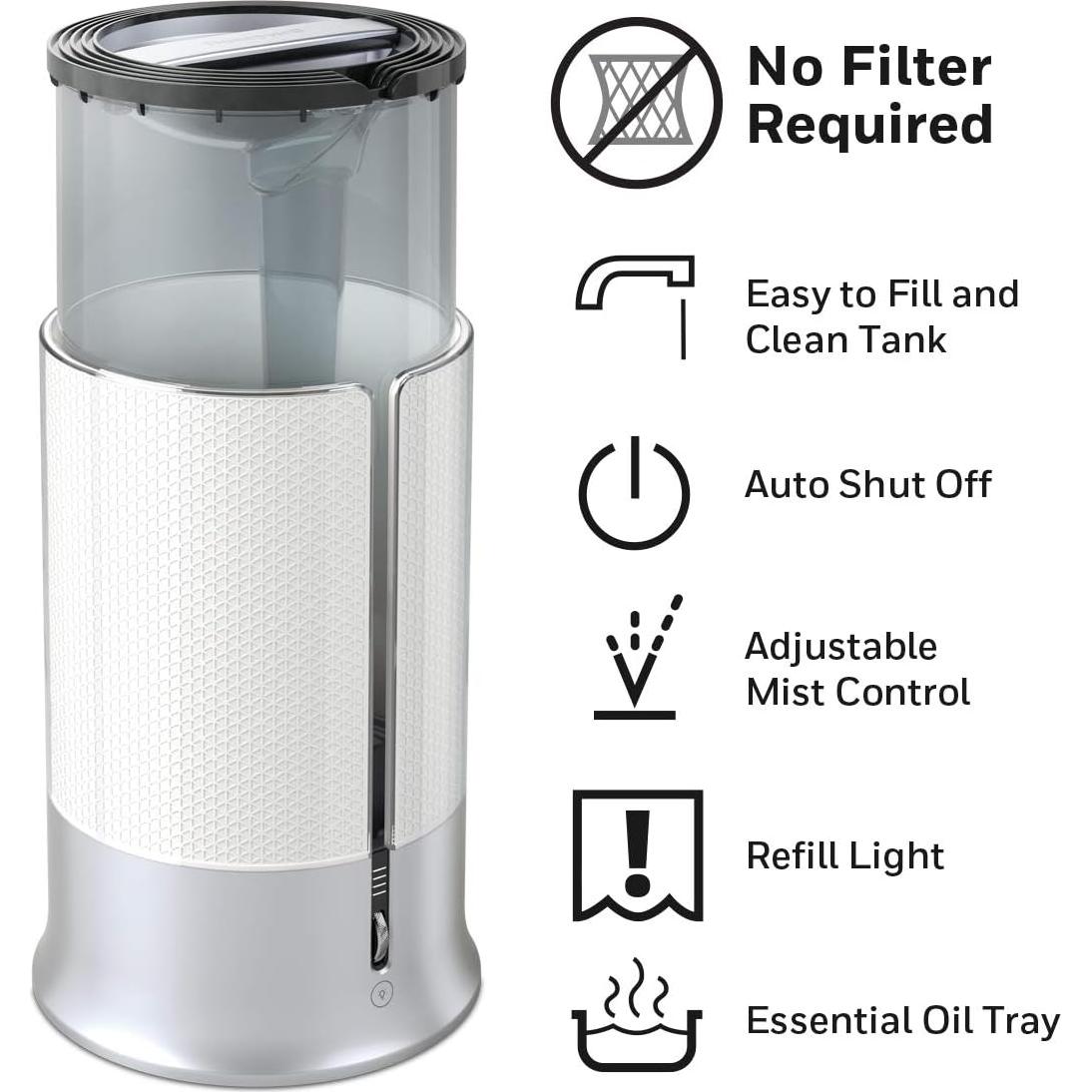 Humidificador de niebla fría Honeywell Designer 4.73L Blanco