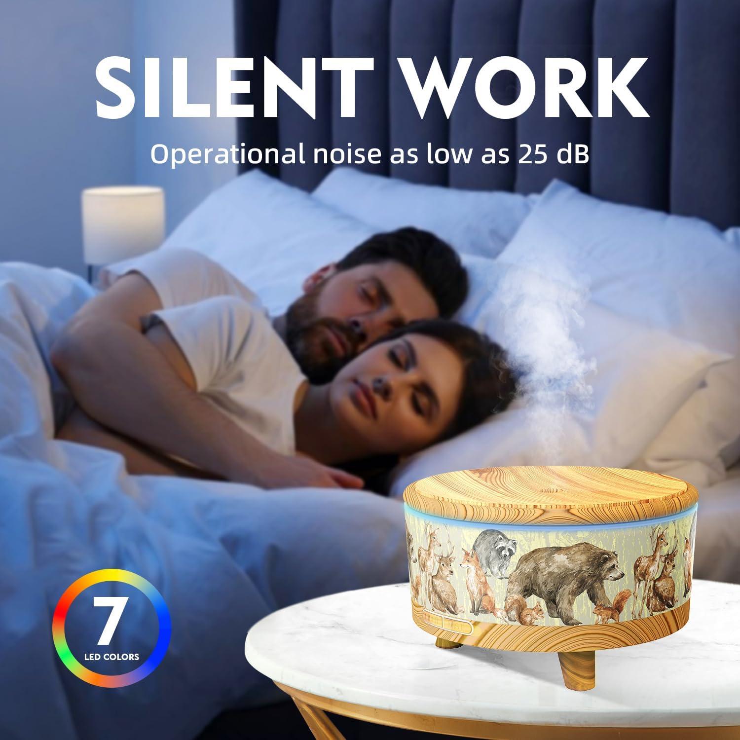 Difusor de Aceite Esencial YOUENKITY 500ML con Control Remoto