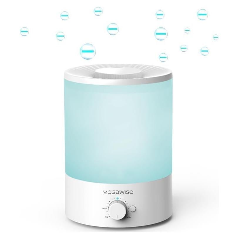 Humidificador Ultrasonico MegaWise 3.5L | Silencioso y Seguro