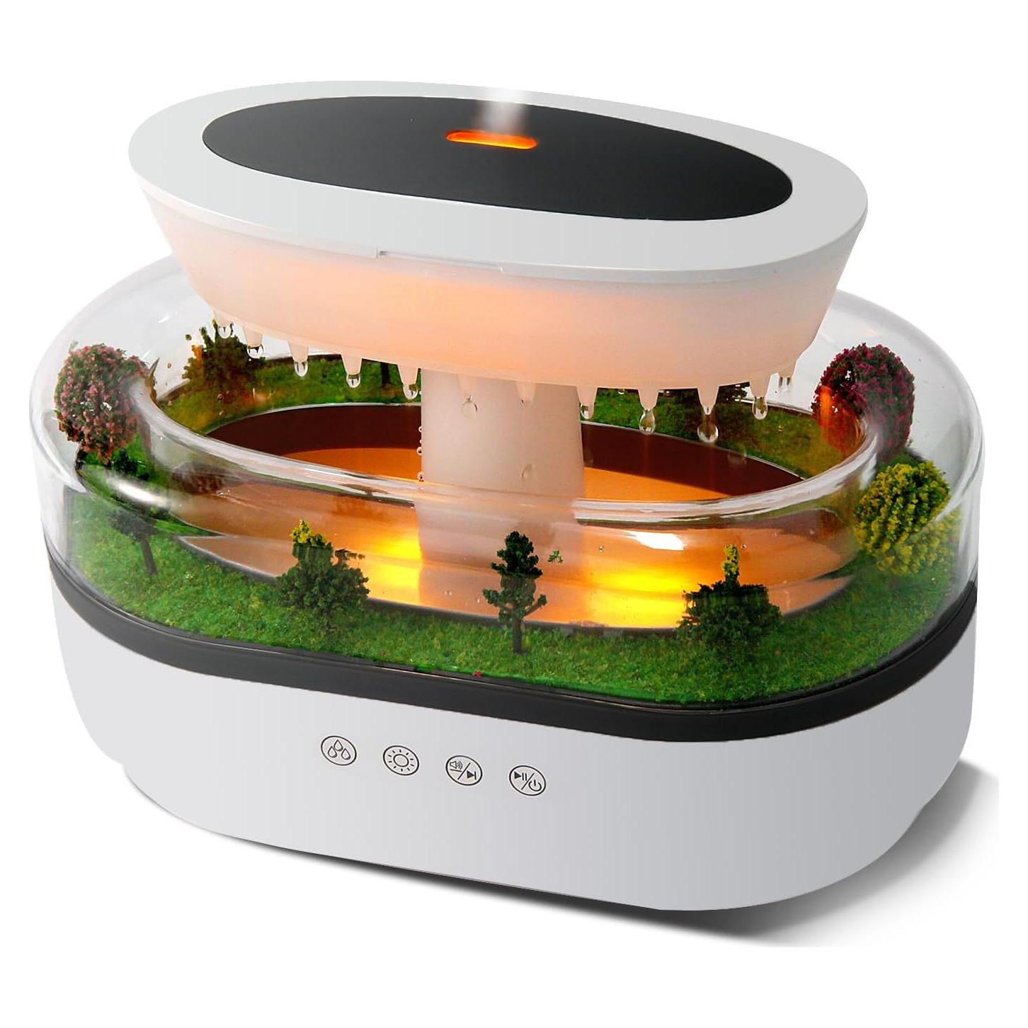 Humidificador Ultrasónico Piosarafiem con Luz LED y Aromaterapia