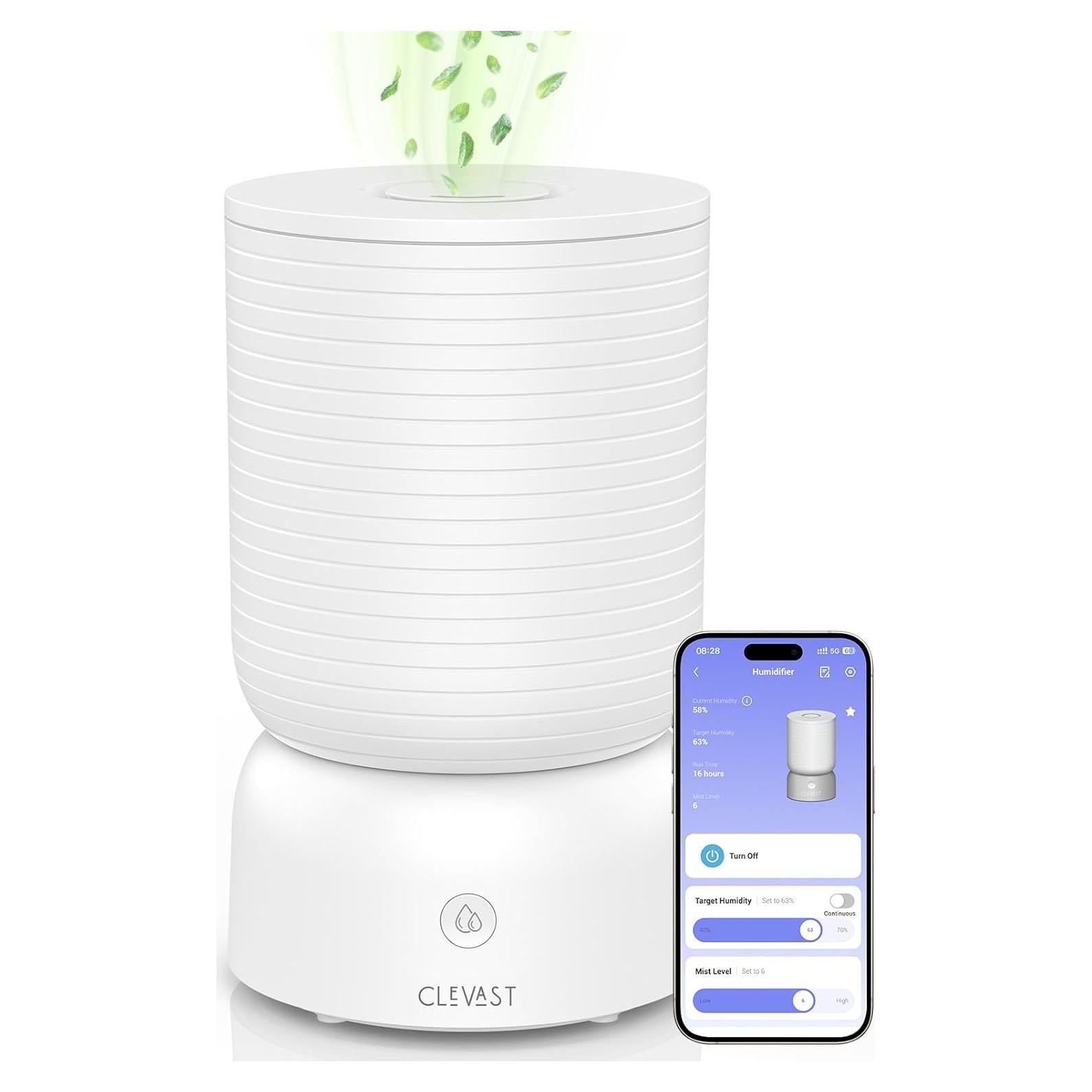 Humidificador Inteligente CLEVAST CL-HD02 4L con Control APP y Voz