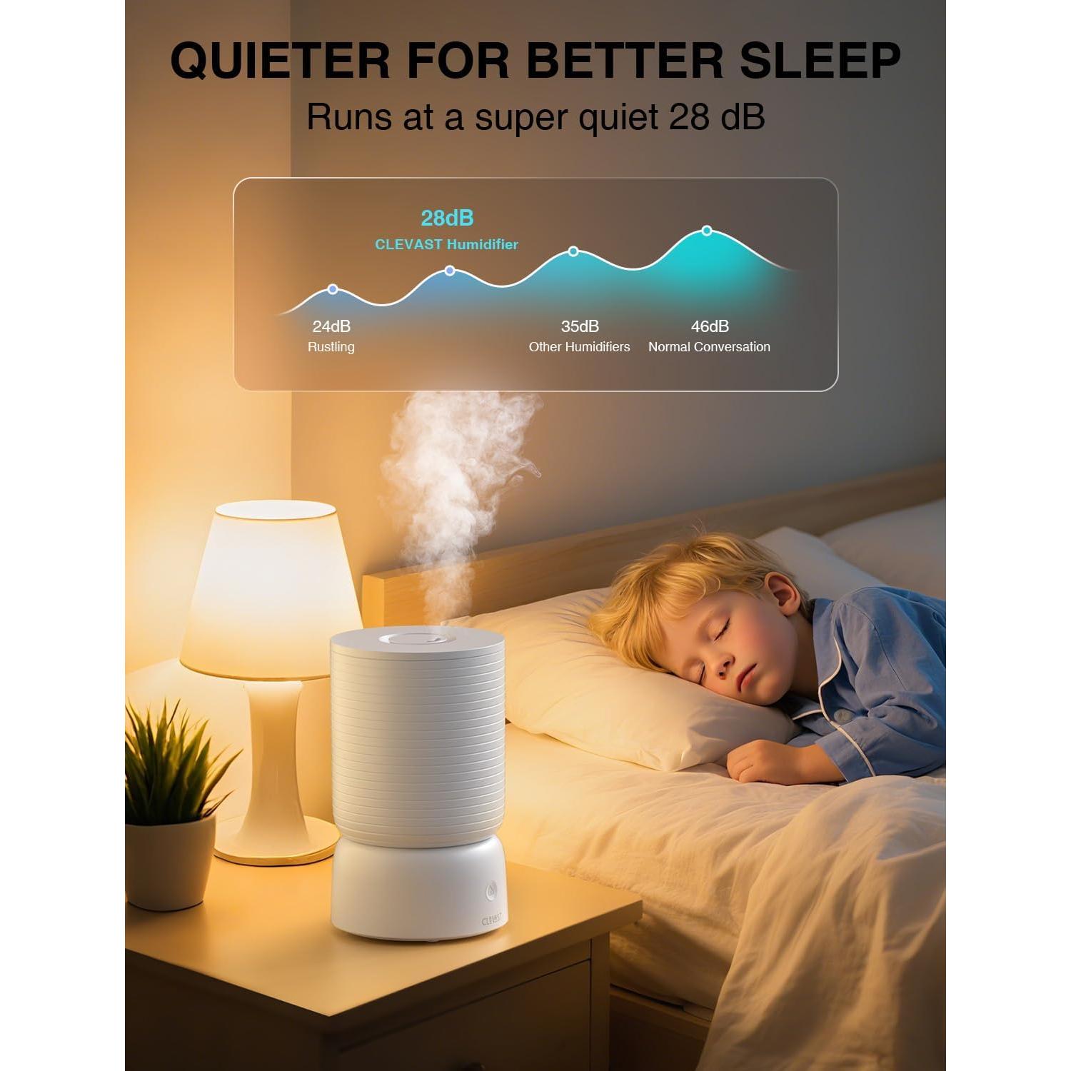 Humidificador Inteligente CLEVAST CL-HD02 4L con Control APP y Voz