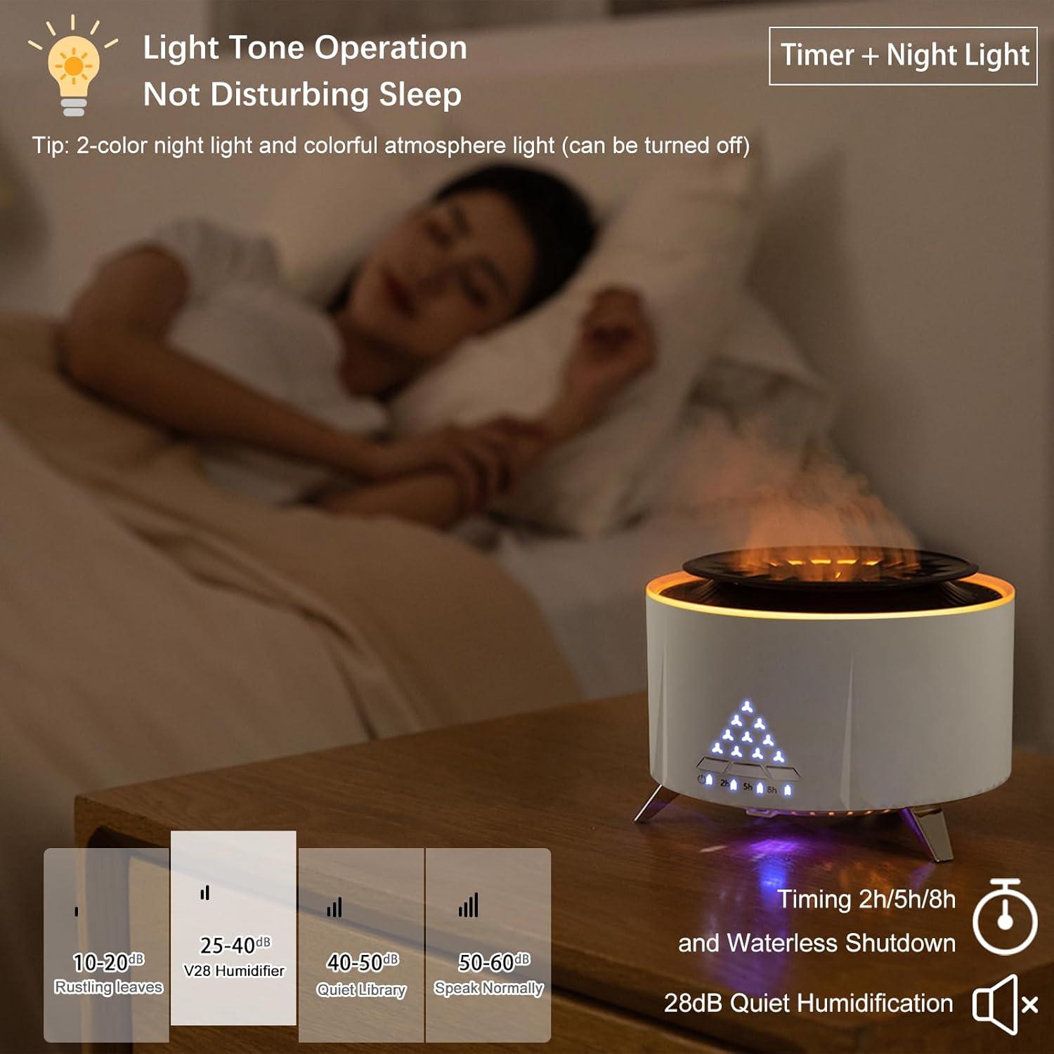 Humidificador HODEMI Aroma 300ml con Control Remoto y Luz