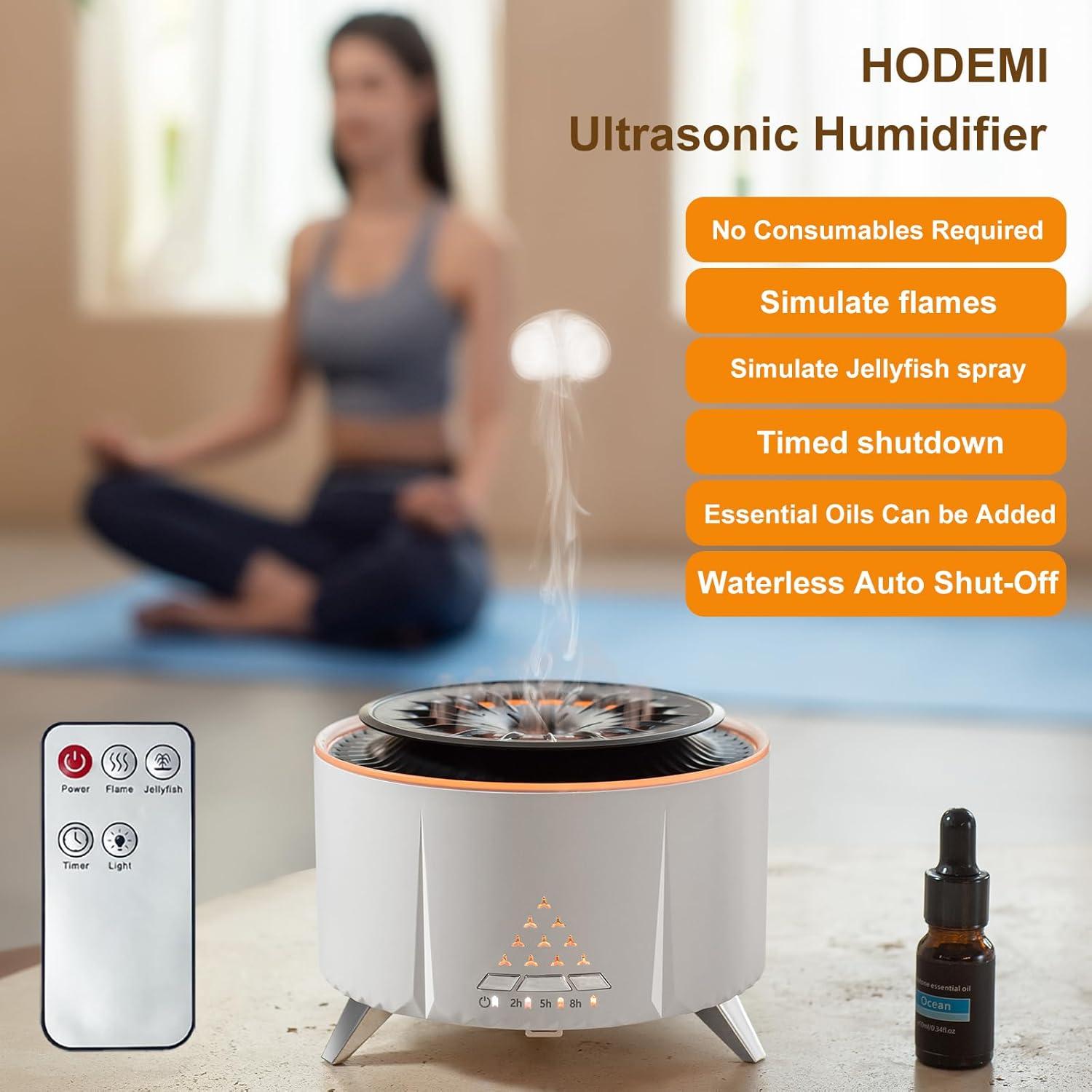 Humidificador HODEMI Aroma 300ml con Control Remoto y Luz