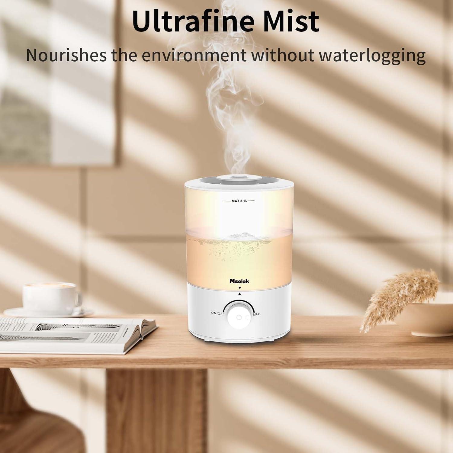 Humidificador ultrasónico Msolok HD-3101S 3.1L para dormitorio
