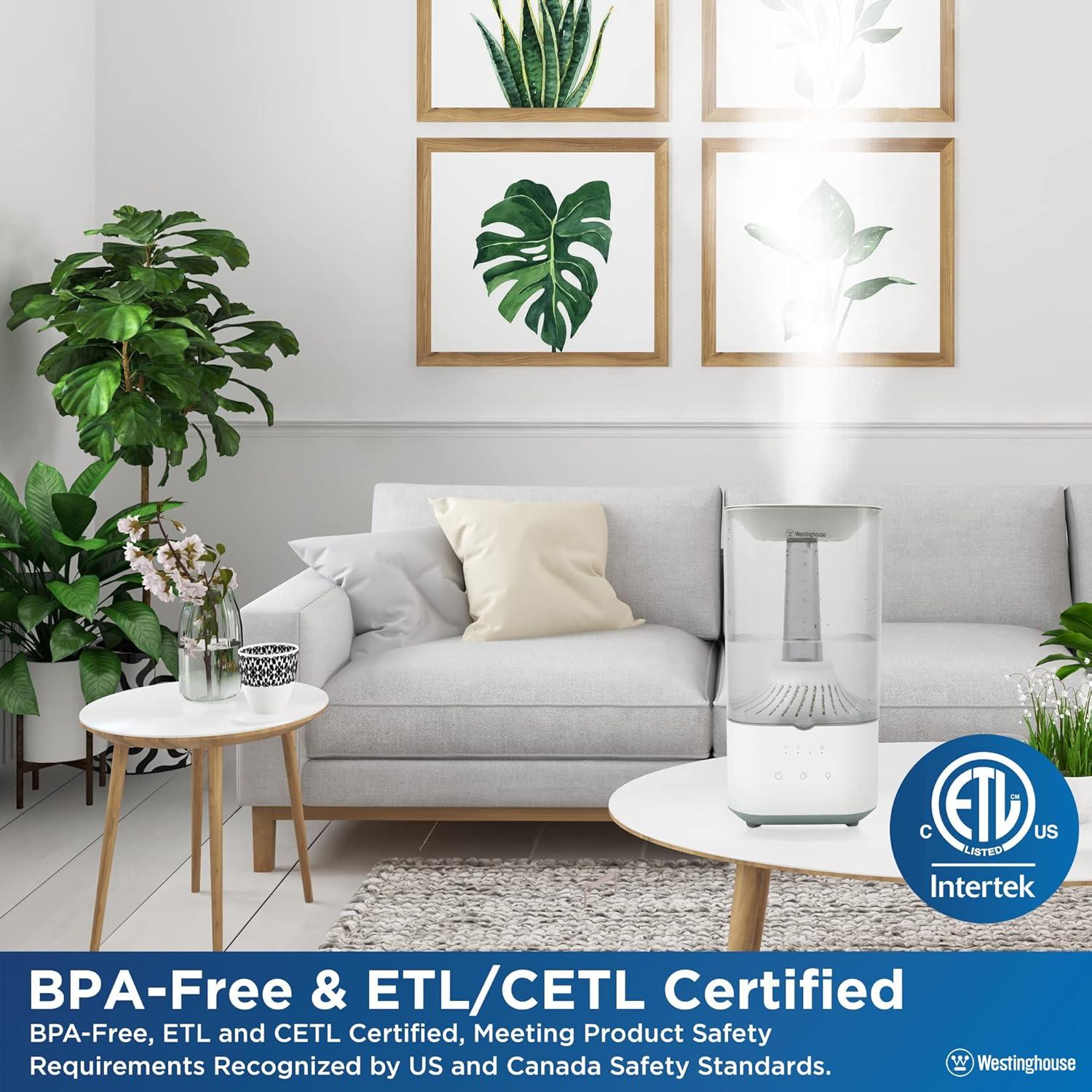 Humidificador de Niebla Fría Westinghouse 4.5L con Control Táctil