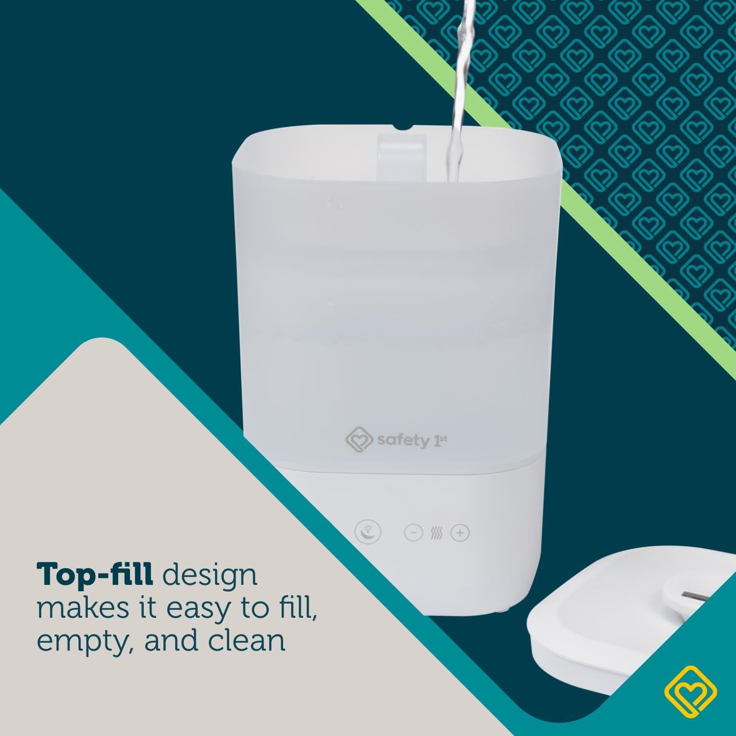 Humidificador Ultrasónico Safety 1st Comforting Top-Fill Blanco