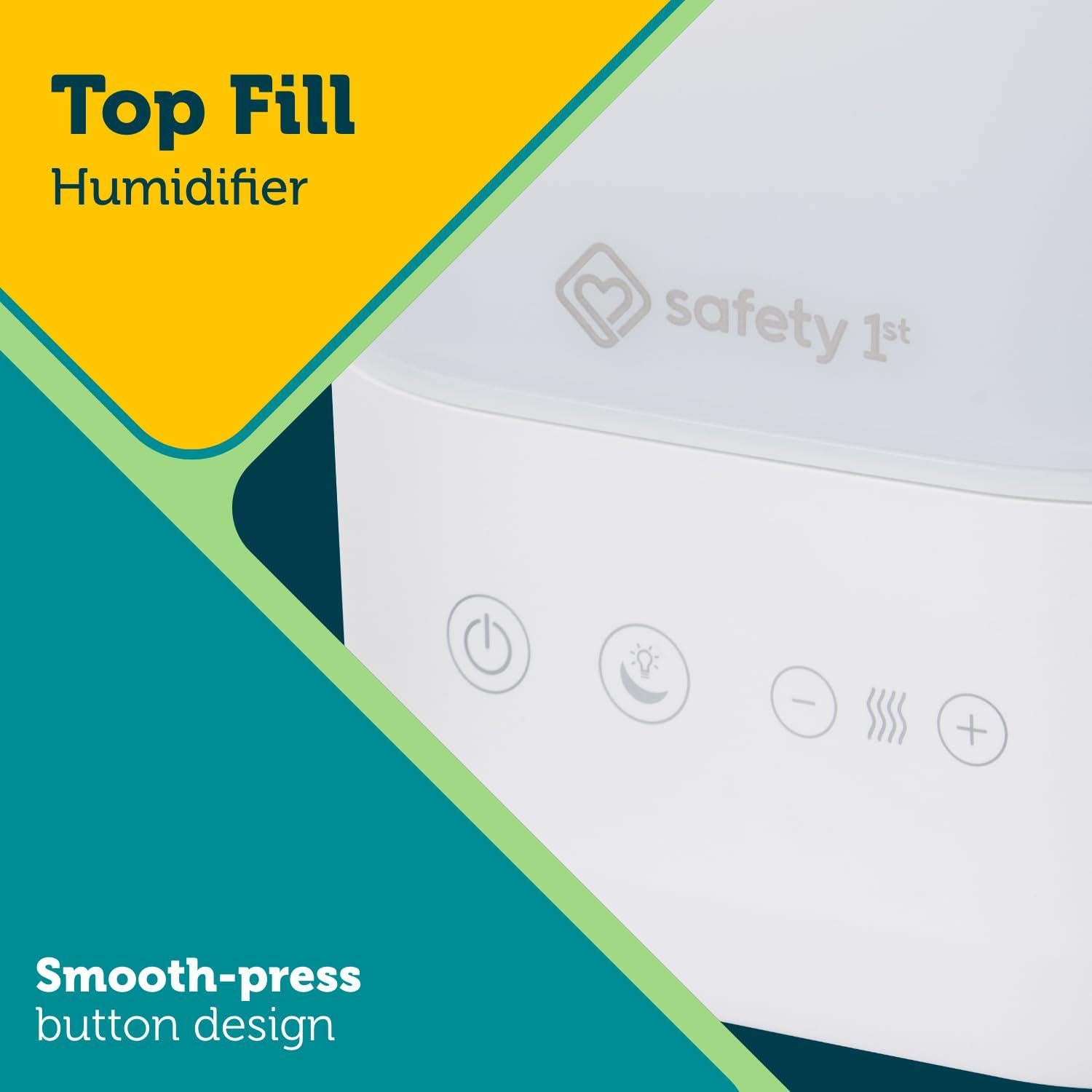 Humidificador Ultrasónico Safety 1st Comforting Top-Fill Blanco