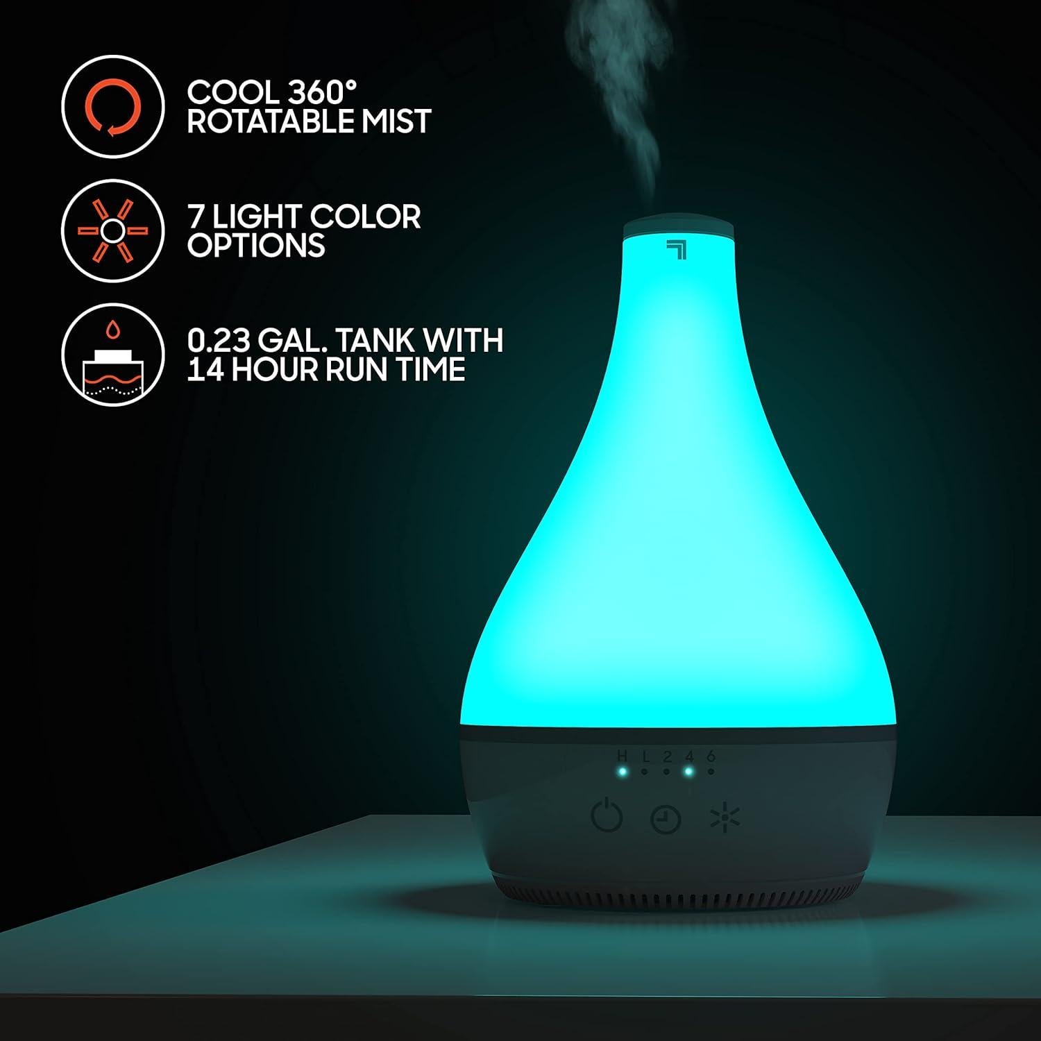 Humidificador Ultrasónico AROMA 2 Sharper Image 0.87L