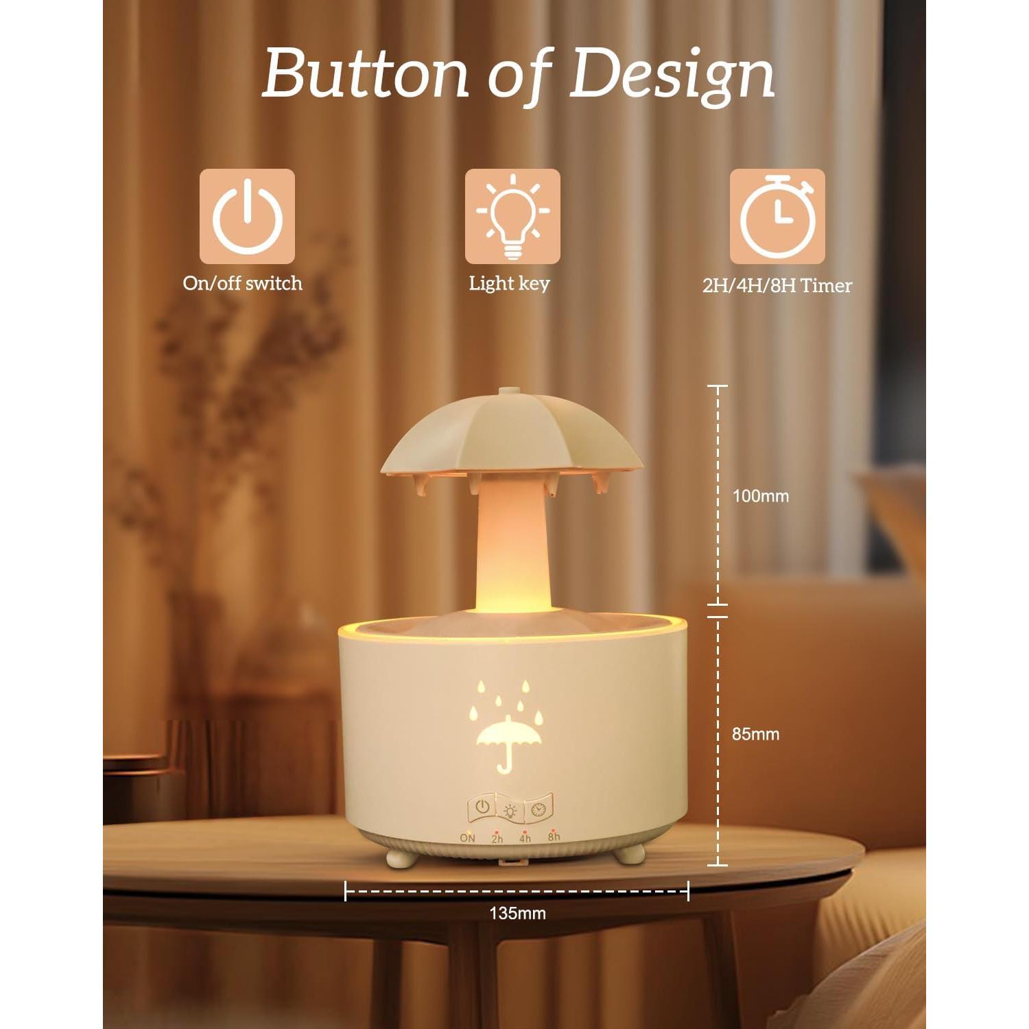 Humidificador y Difusor de Aceite AuraliBrite V88 300mL 7 LED