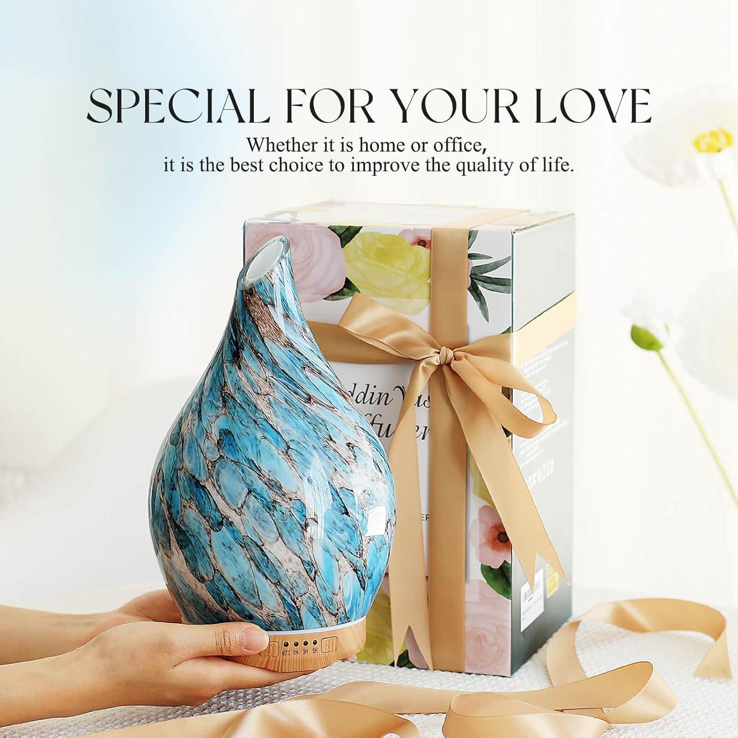 Difusor de Aceite Esencial Porseme 280ml Vidrio Control Remoto