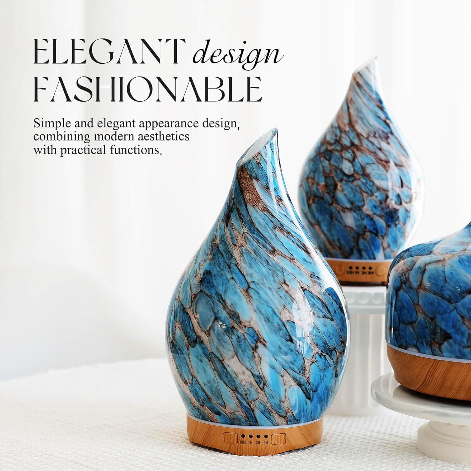 Difusor de Aceite Esencial Porseme 280ml Vidrio Control Remoto