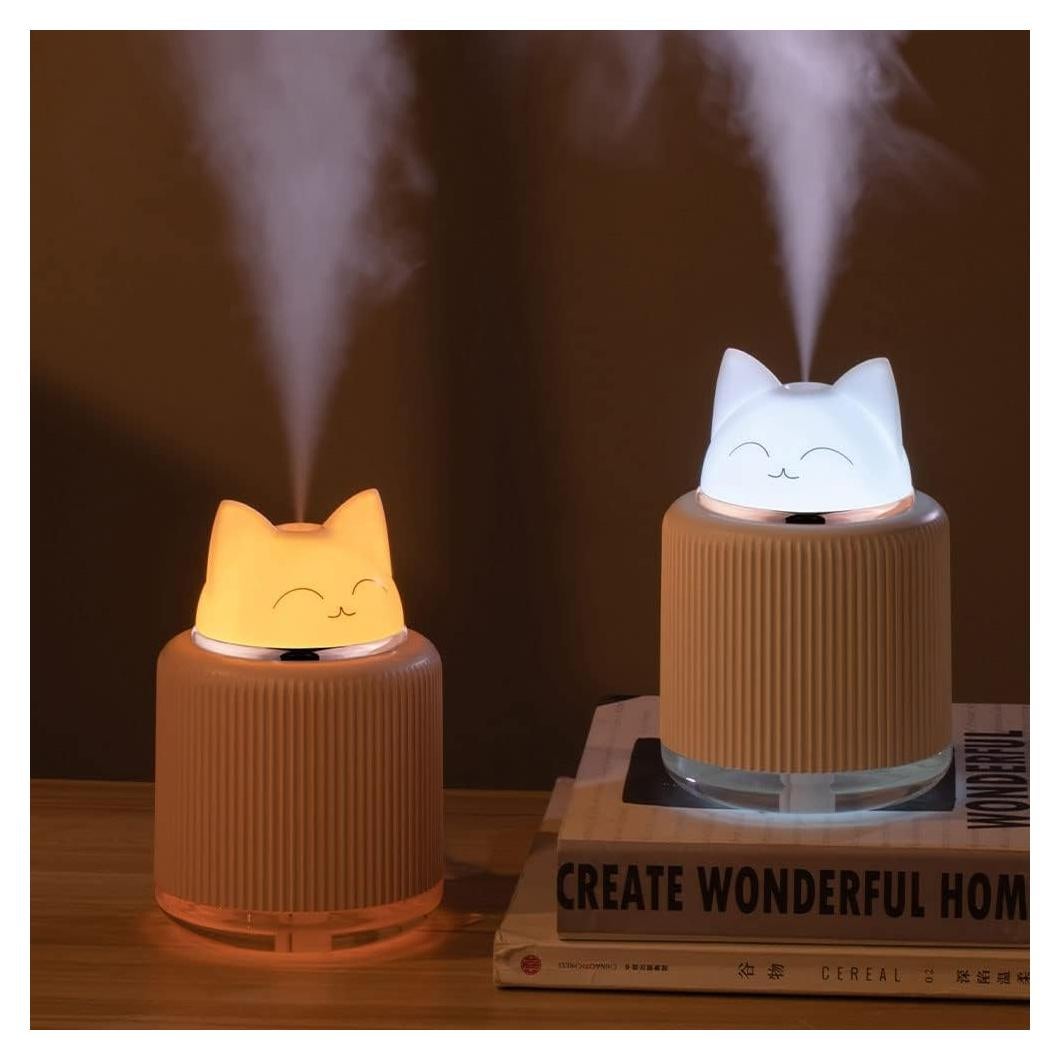 Mini Humidificador Ultrasónico YUCHAO WONOER Gato Rosa 300ml