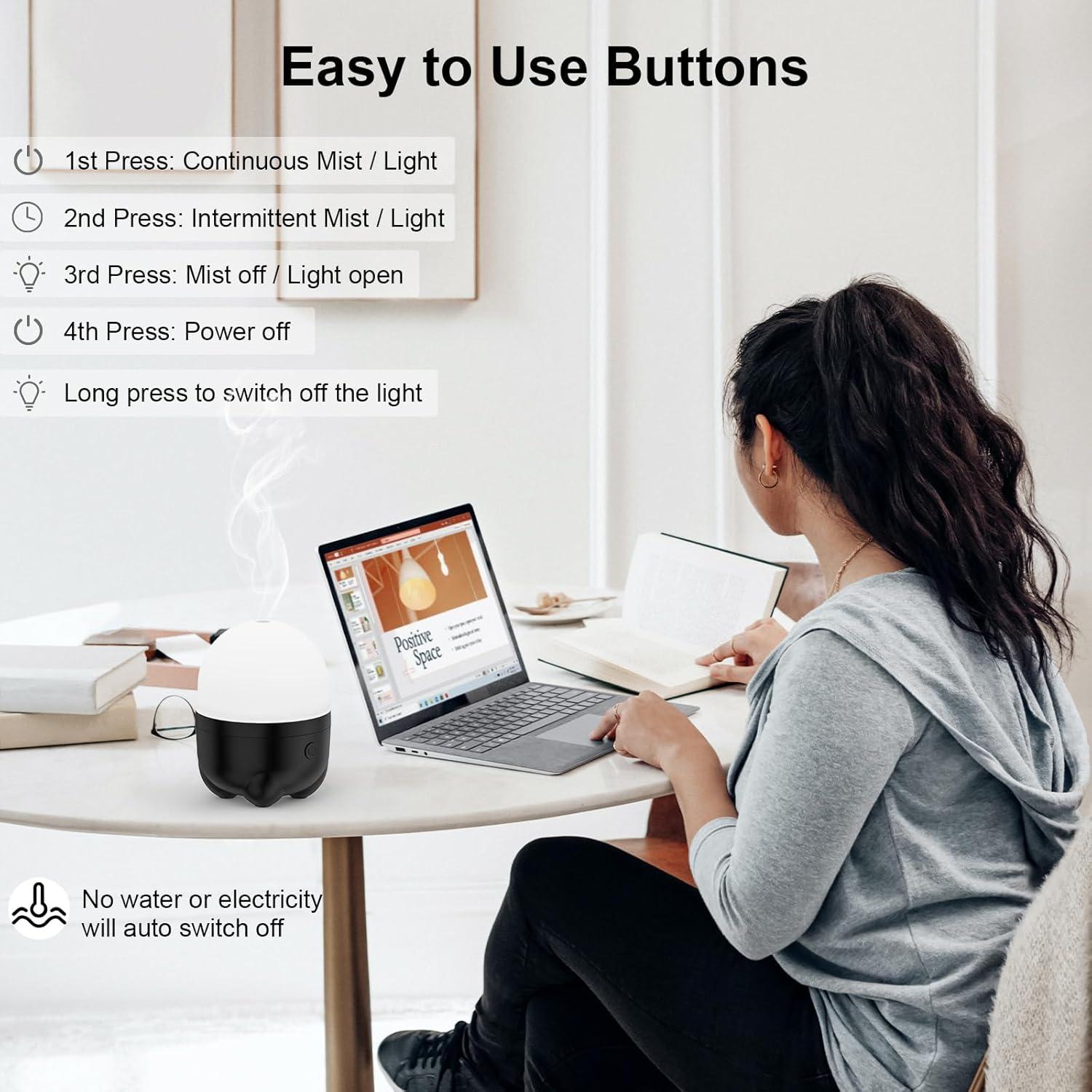 Difusor de Aceites Esenciales Marchred 150ml Inalámbrico Portátil