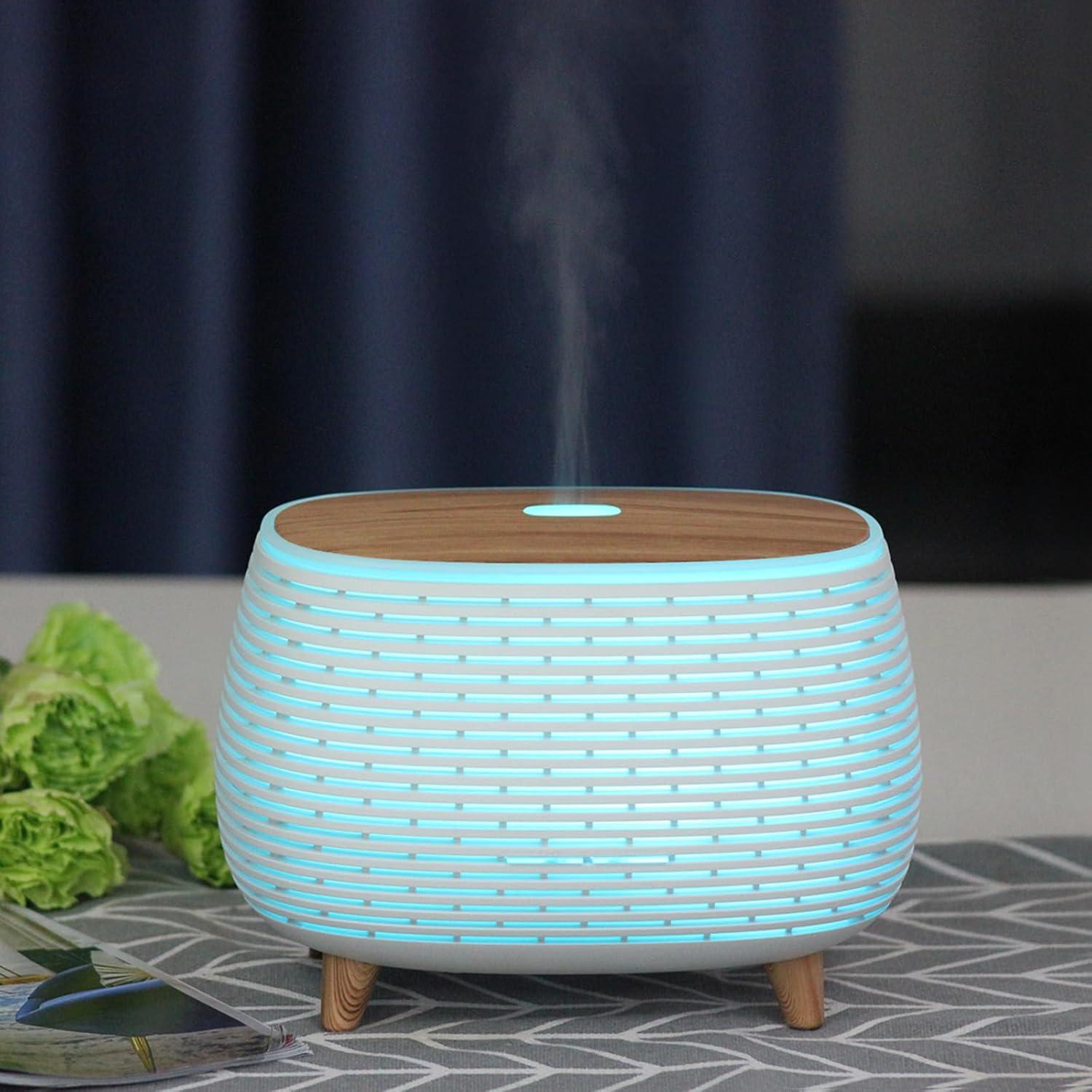 Difusor de Aceite Esencial APOMATOT 400ml con Bluetooth y Luz LED