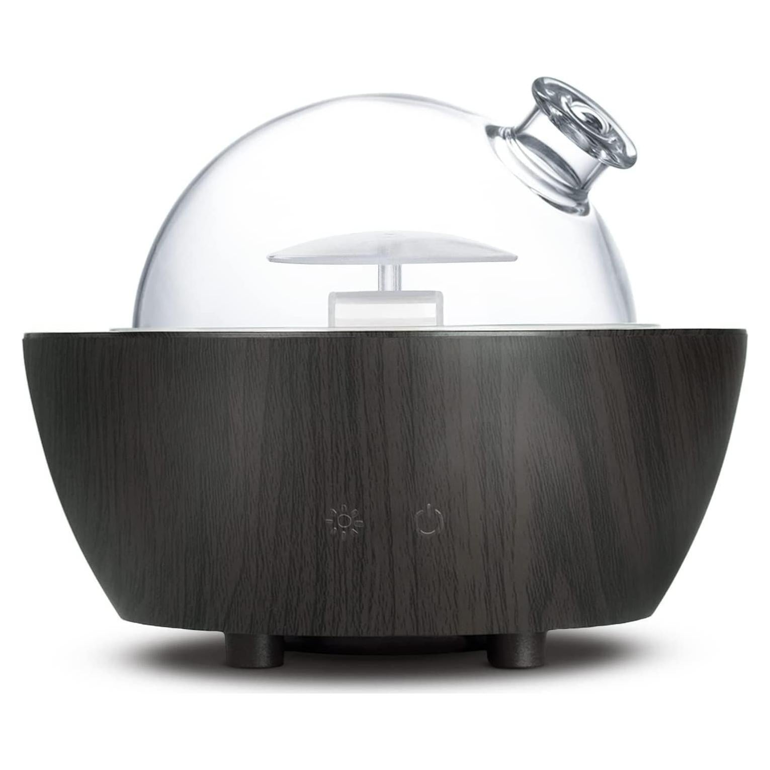 Difusor de Aceite Esencial XANAPHIA 280ml Vidrio Negro LED