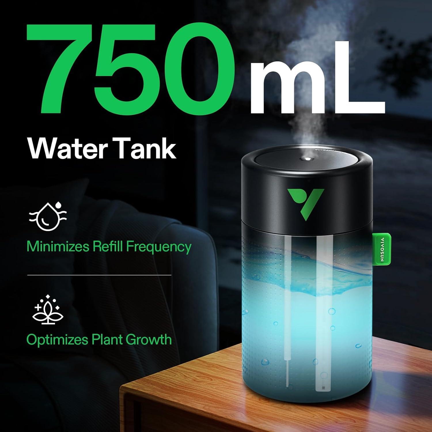 Humidificador USB VIVOSUN U075 750ml con Control Remoto