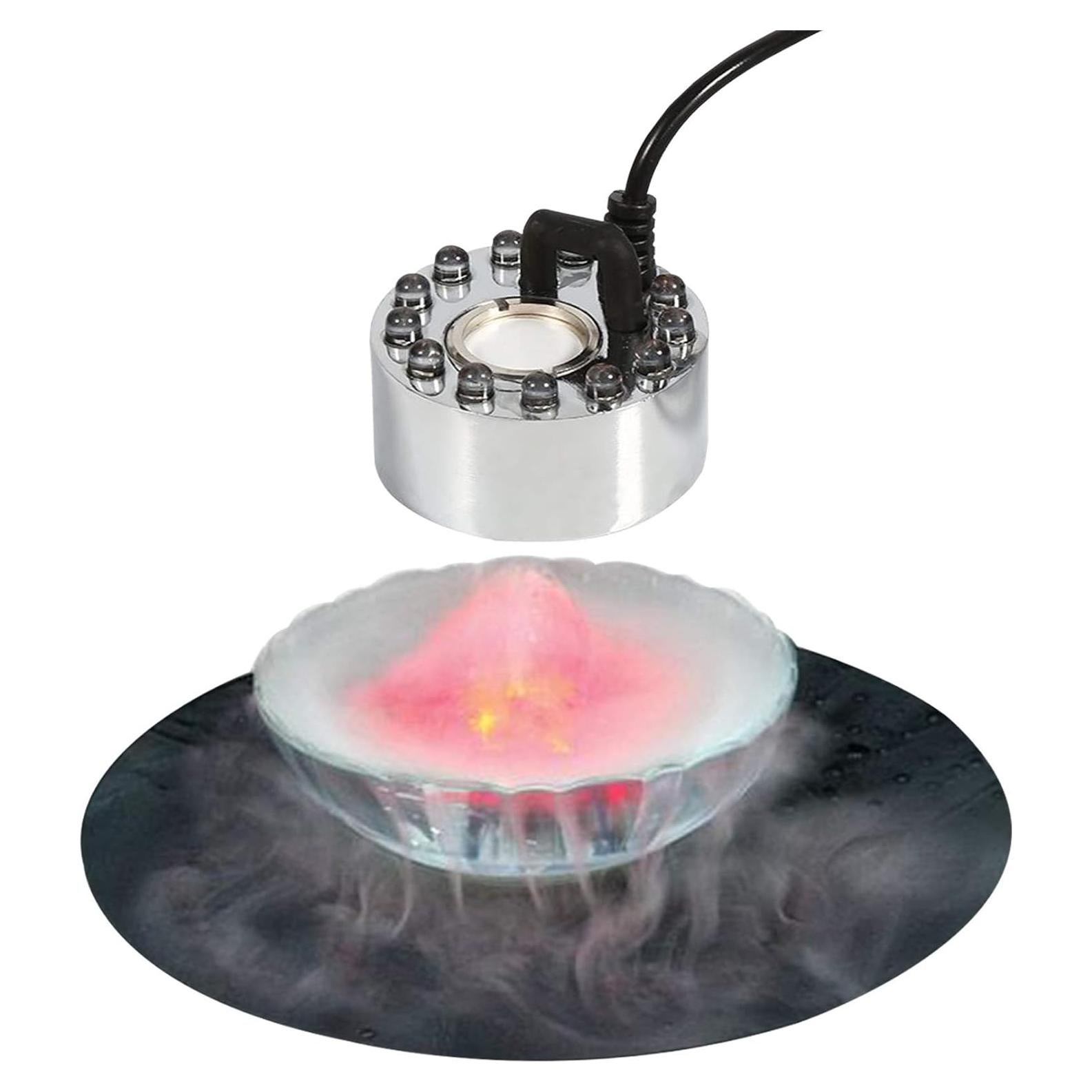 Generador de niebla ultrasónico W&X con luces LED 350 mL/h