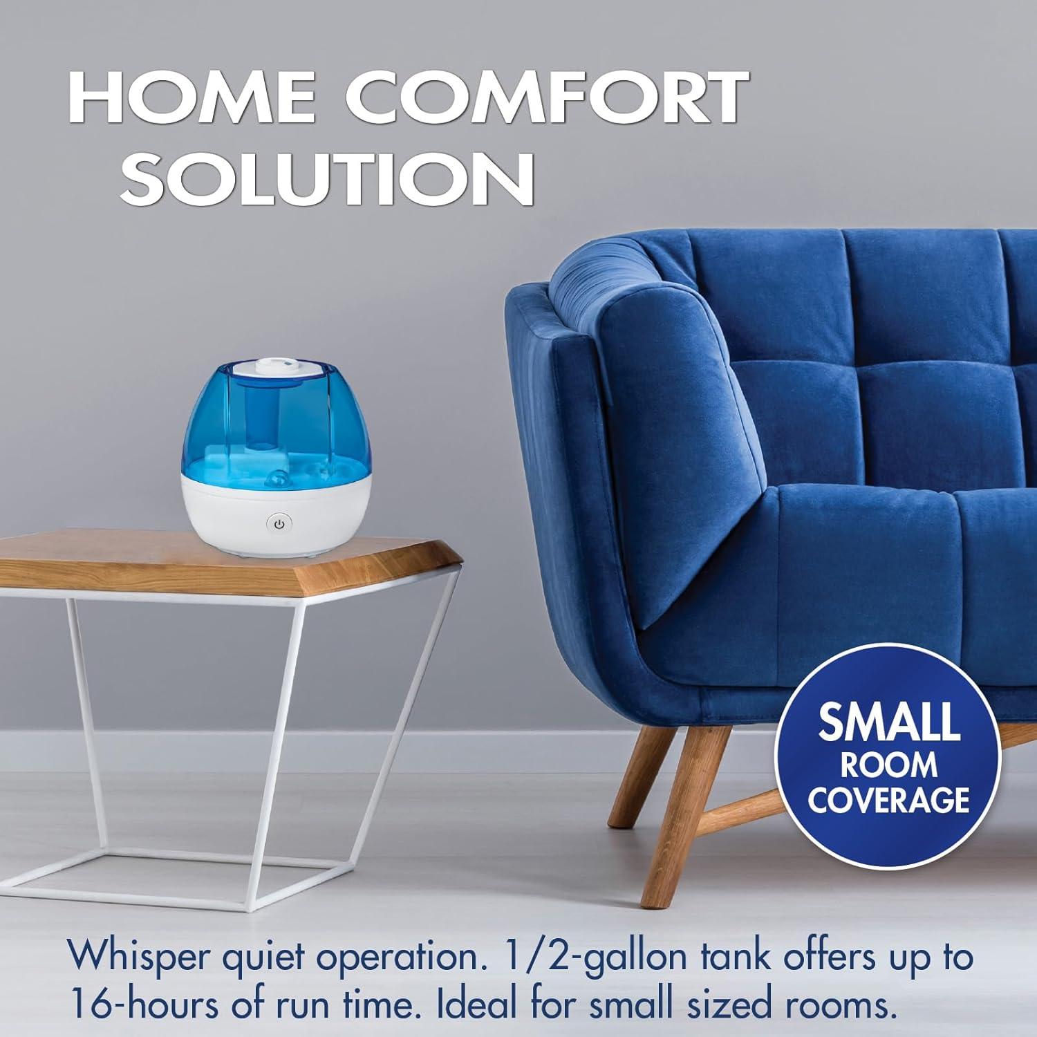 Humidificador Ultrasonico TheraCare Niebla Fría 1.97L Azul