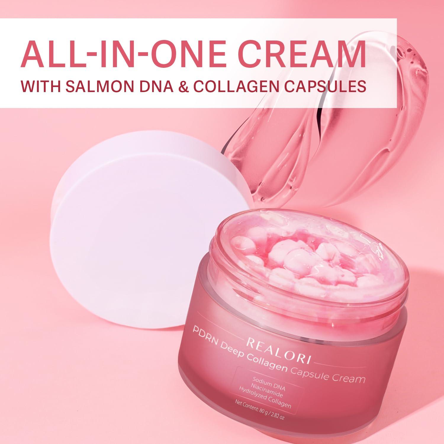 Crema en Cápsulas PDRN REALORI con Vitamina C y Colágeno 210g