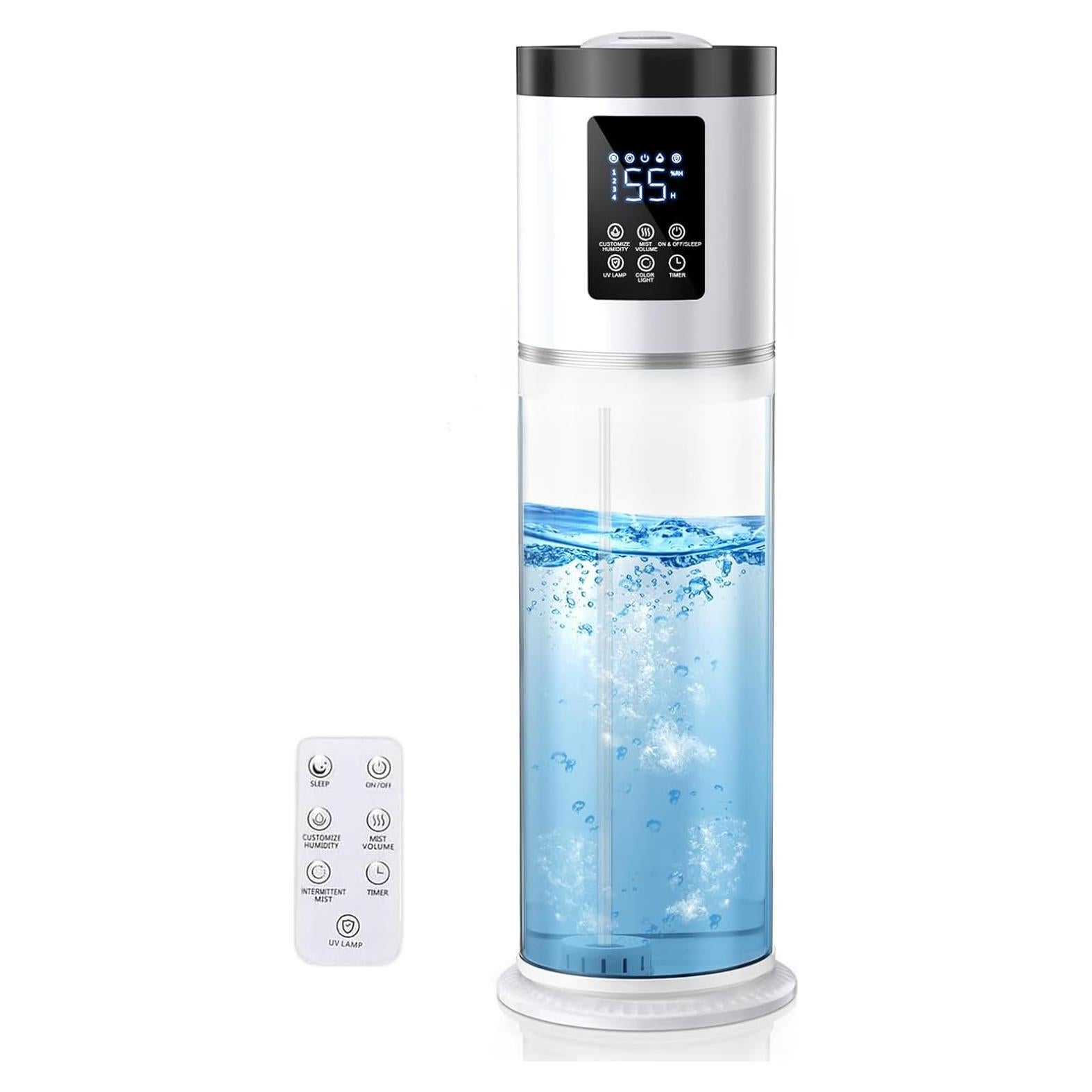 Humidificador Ultrasónico Hiswelle 8L con Aromaterapia y Luz