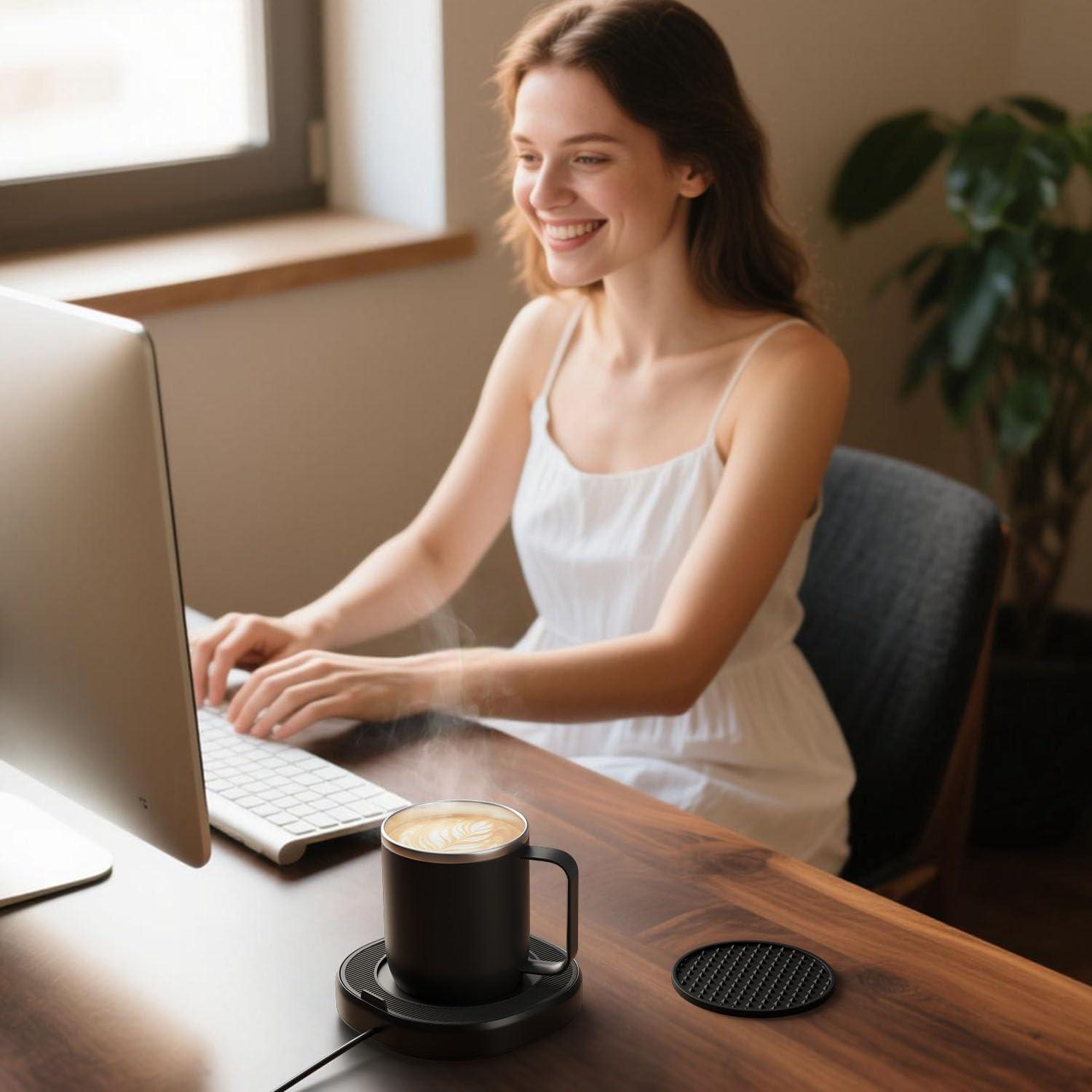 Calentador de Taza de Café Bsigo con Taza de 414ml y 4 Temperaturas