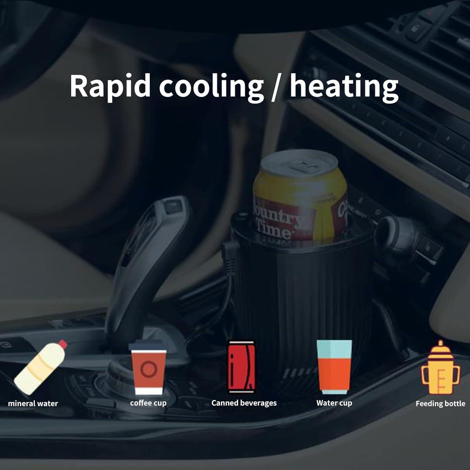 Taza de viaje 2 en 1 Yesinaly con control de temperatura